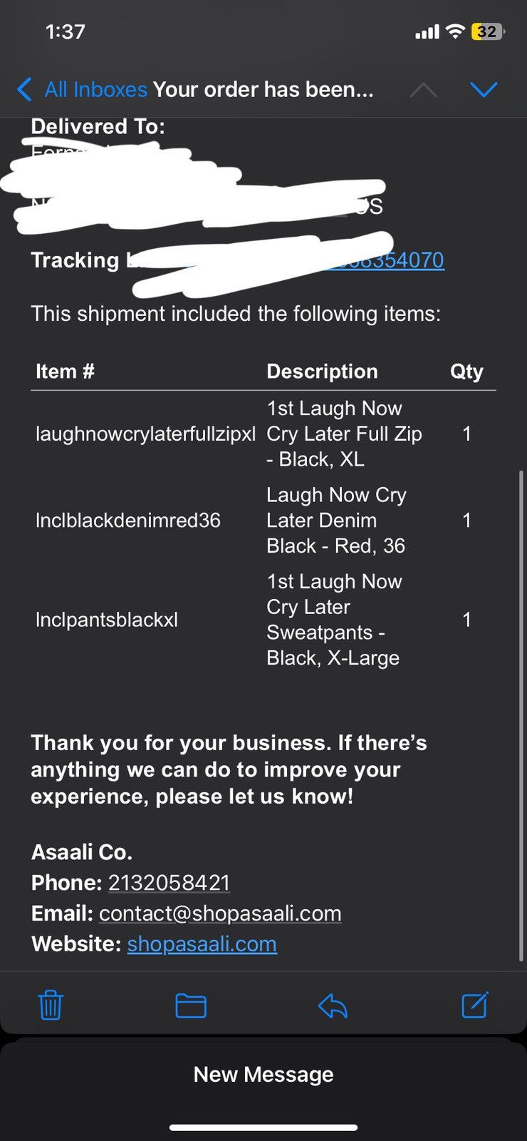 Asaali Asaali Laugh Now Cry Later Sweatpants Size US 36 / EU 52 - 5 Thumbnail