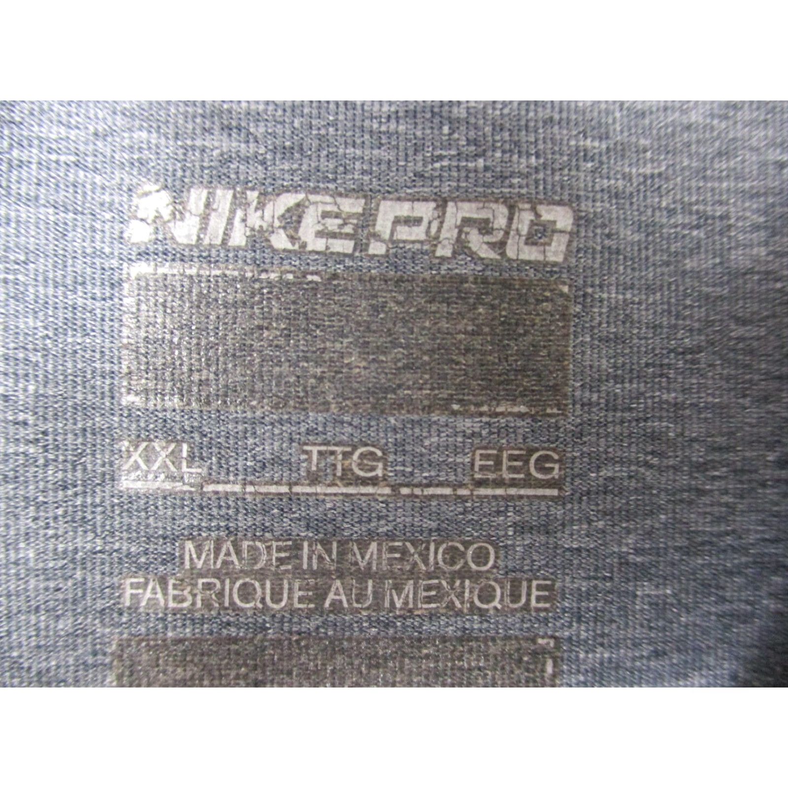 Nike Nike Pro Shirt Mens 2XL Gray Long Sleeve NikeFIT Performance Training Crewneck Size US XXL / EU 58 / 5 - 3 Thumbnail