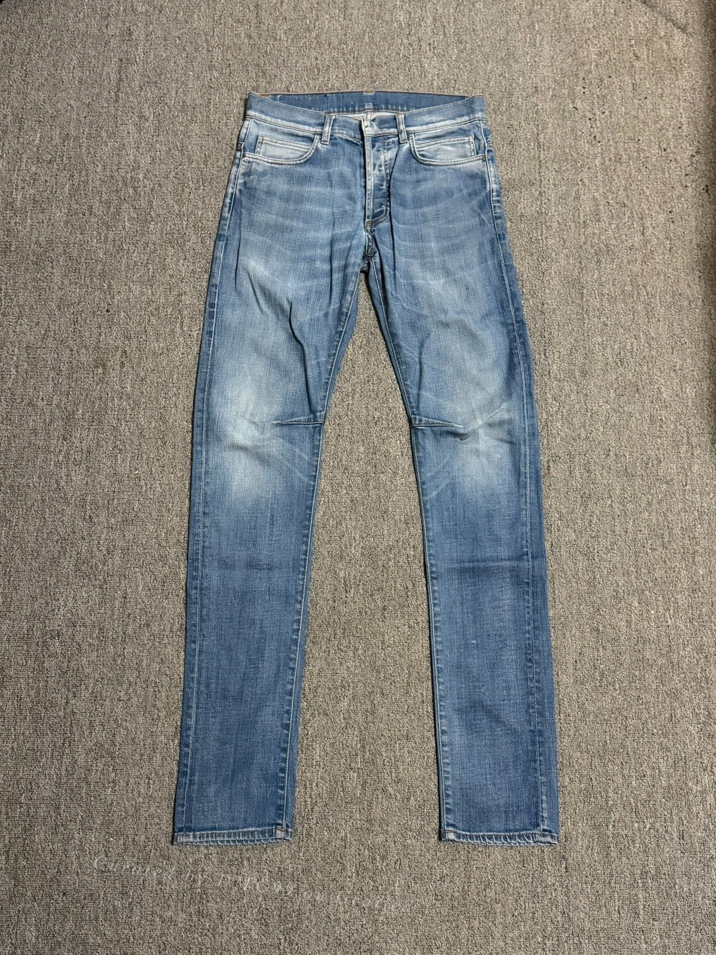 Balmain Balmain 11SS Curved Cut Blue Denim Size US 30 / EU 46 - 1 Thumbnail