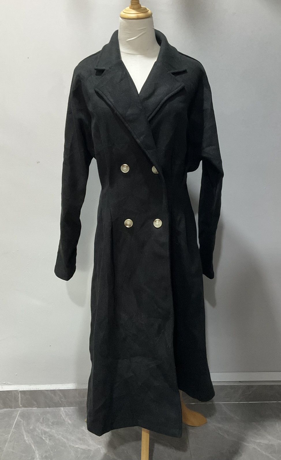 Shein × Vintage Shein classic long wool trench woman coat Size L / US 10 / IT 46 - 2 Thumbnail