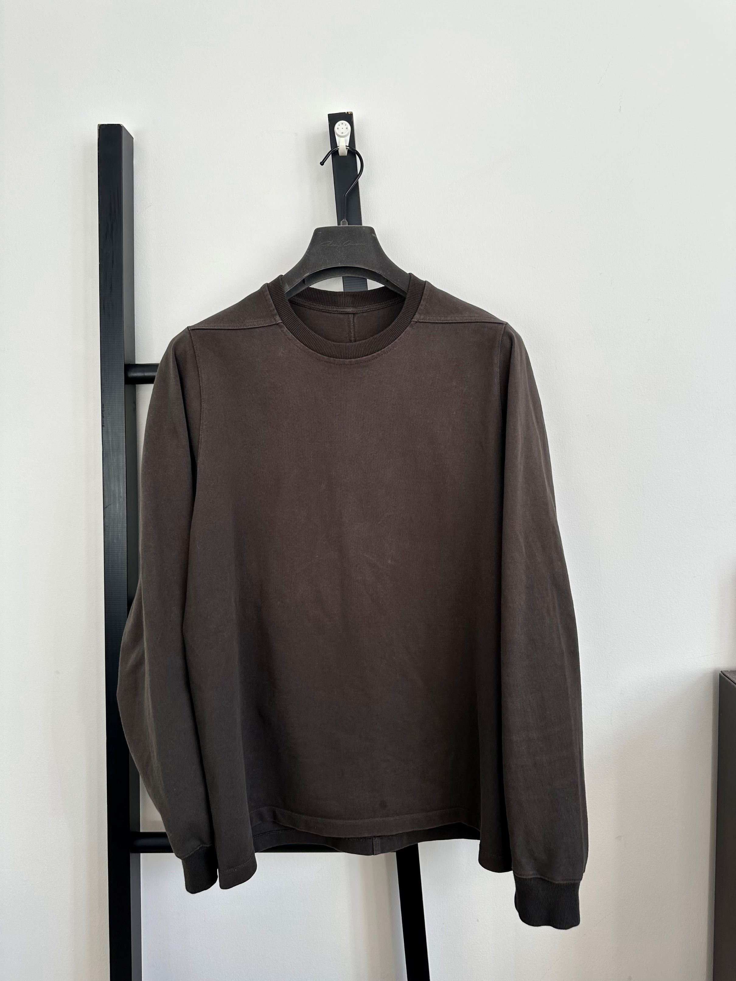 image of Rick Owens Short Sweathirt in Dark Dust, Men's (Size Small)