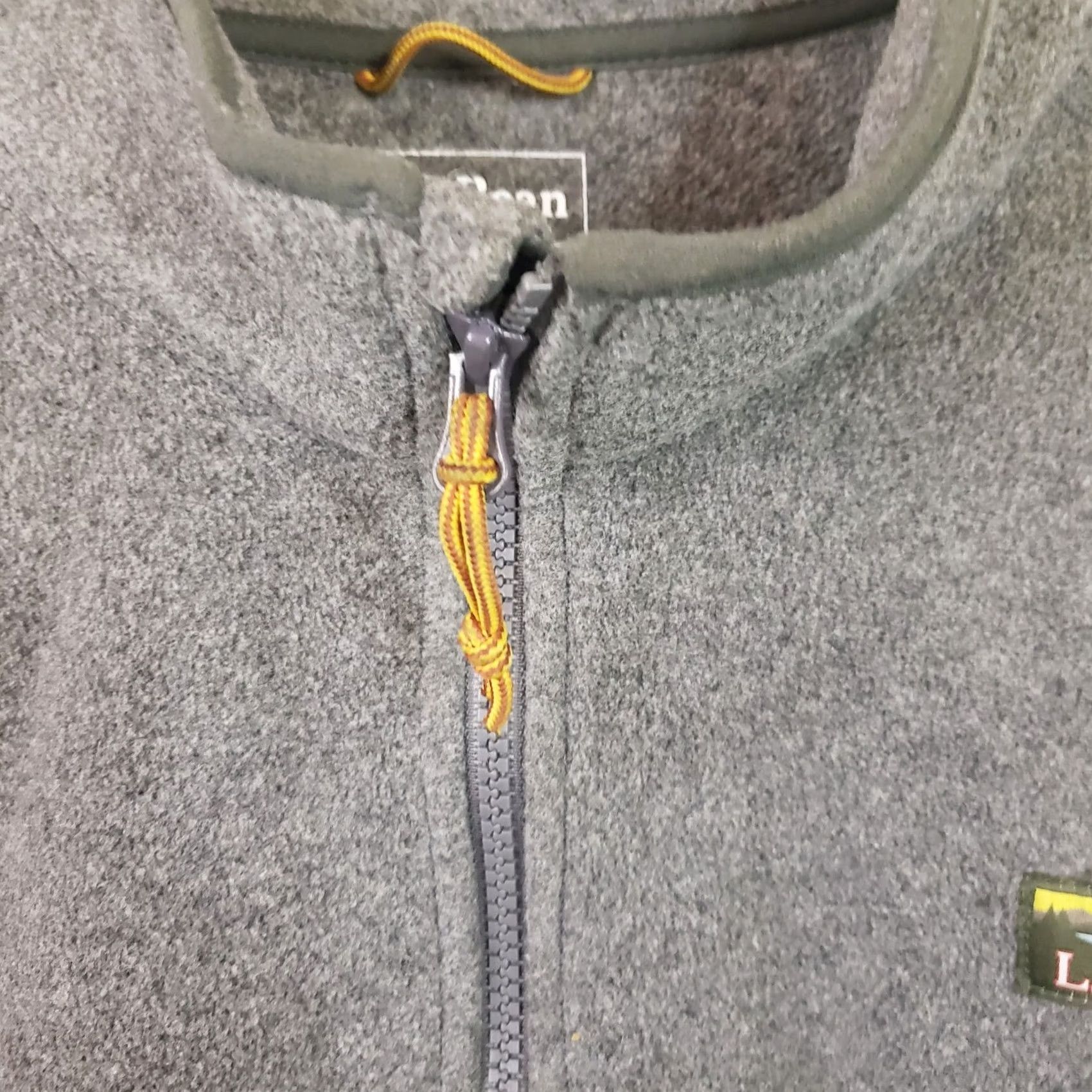 Vintage LL Bean Classic Fleece Jacket Heather Gray Full Zip XL Tall Men Size US XL / EU 56 / 4 - 6 Thumbnail