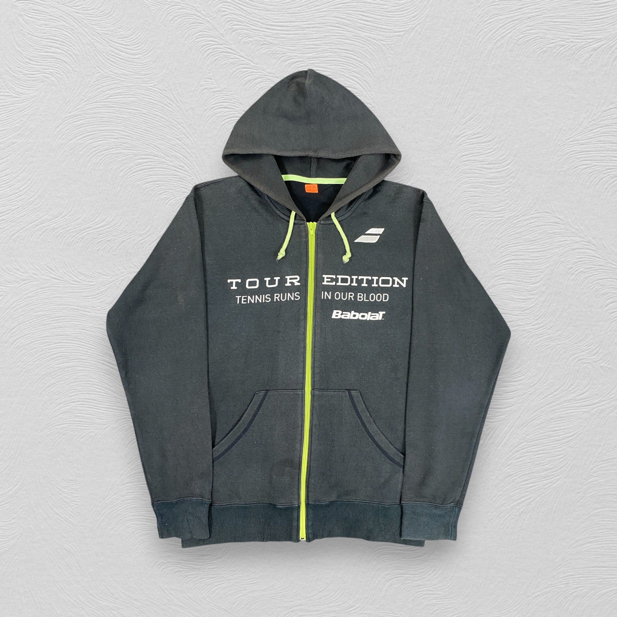 Japanese Brand Vintage Tennis Tour Edition Zipper Hoodie Faded - SW045 Size US M / EU 48-50 / 2 - 1 Thumbnail