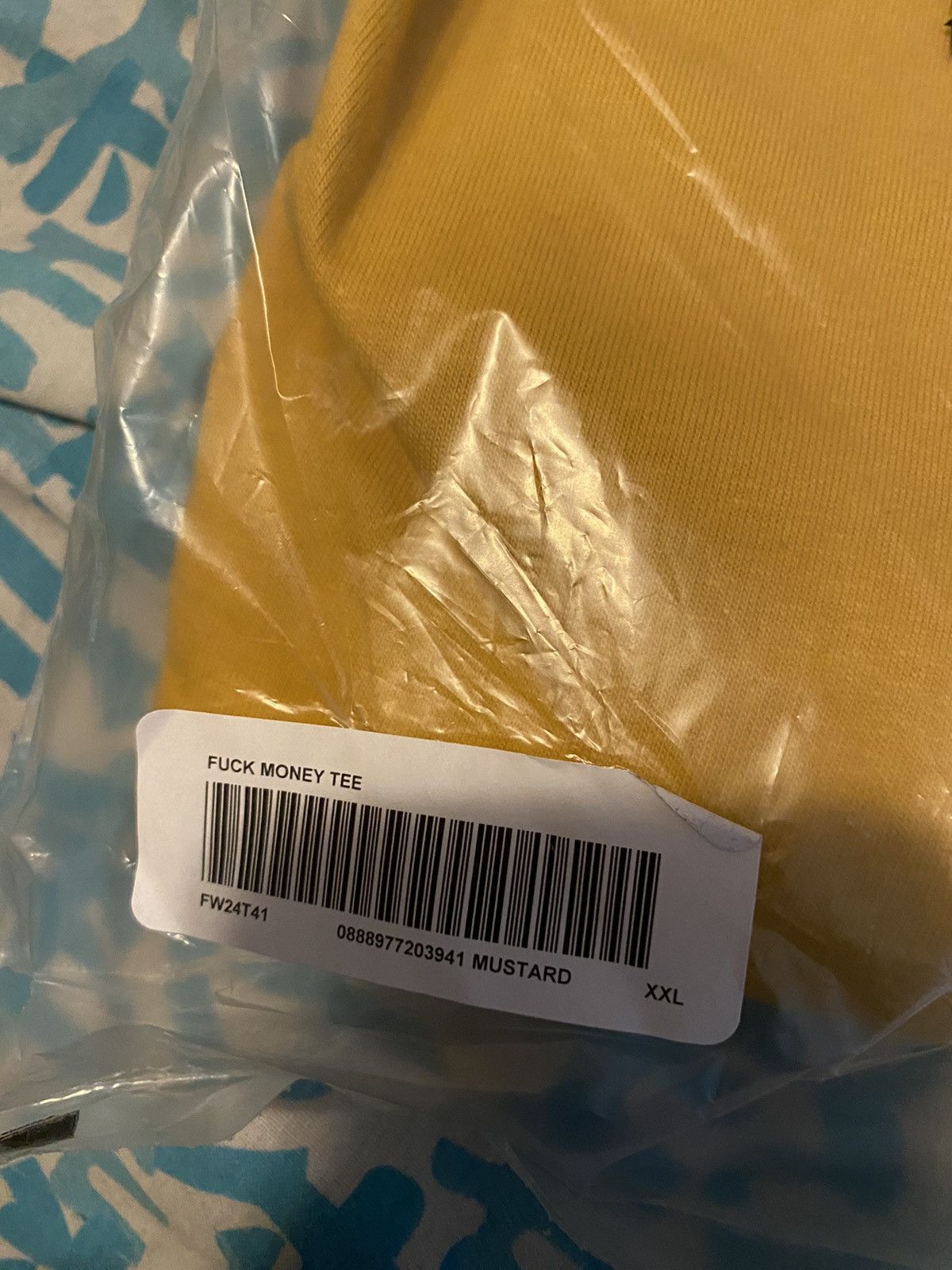 Supreme Supreme Fuck Money Tee Size XXL Mustard Size US XXL / EU 58 / 5 - 4 Thumbnail