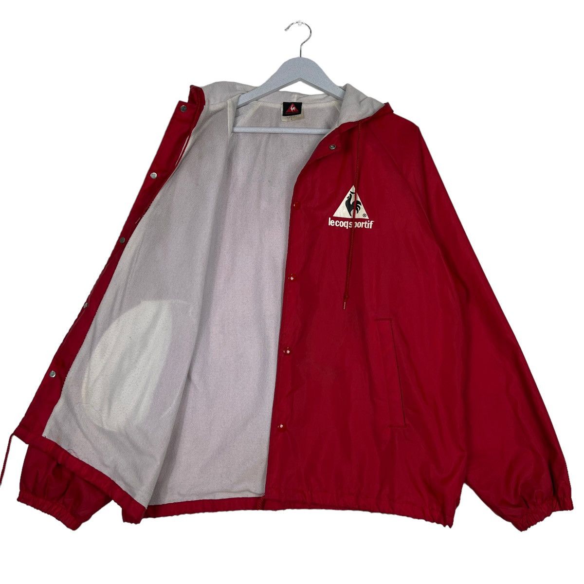 Le Coq Sportif 🔥 80s VINTAGE LE COQ SPORTIF BIG LOGO COACH JACKET MADE USA Size US L / EU 52-54 / 3 - 10 Thumbnail