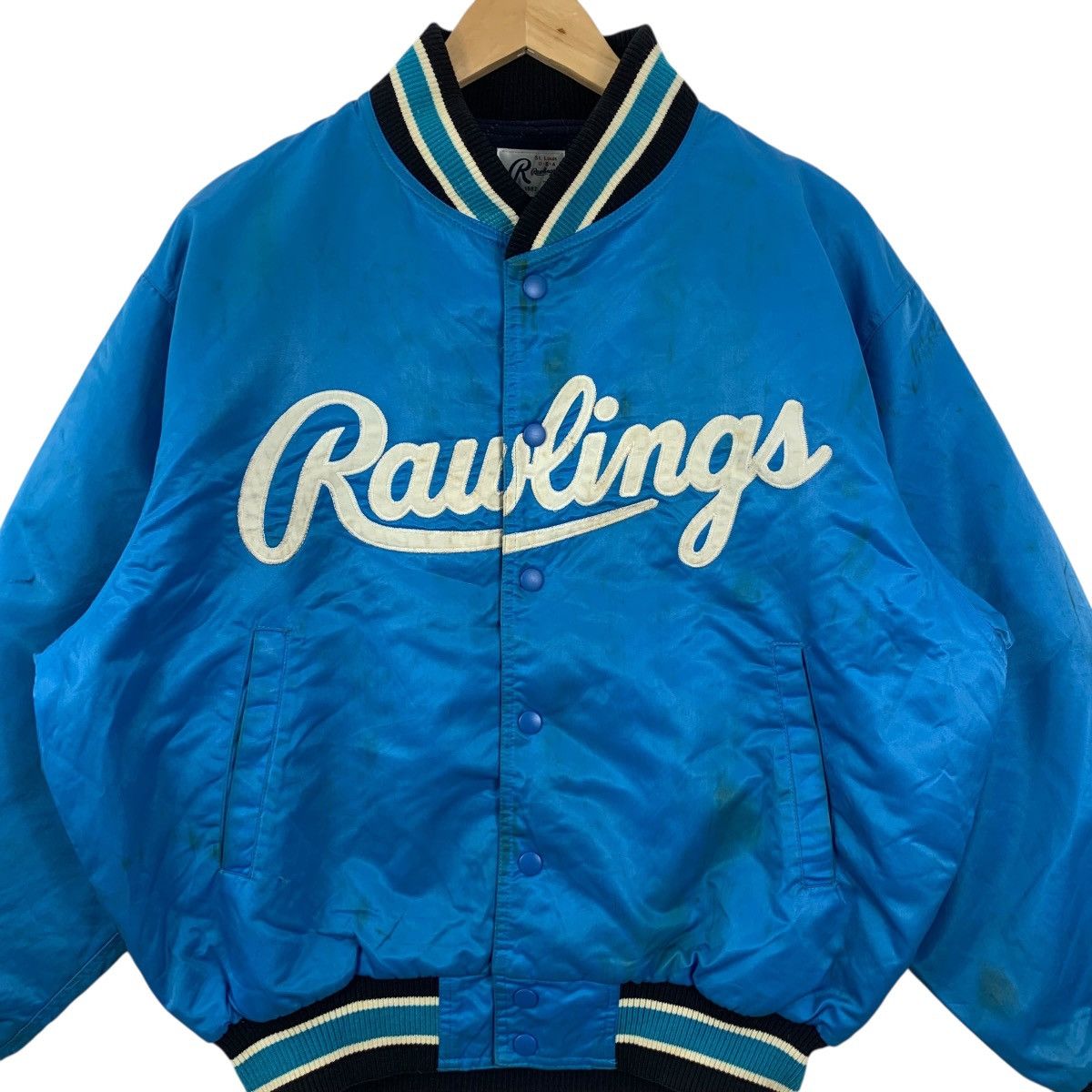 Asics Vintage ASICS x RAWLINGS ST. LOUIS Baseball Varsity Bomber Size US L / EU 52-54 / 3 - 5 Thumbnail