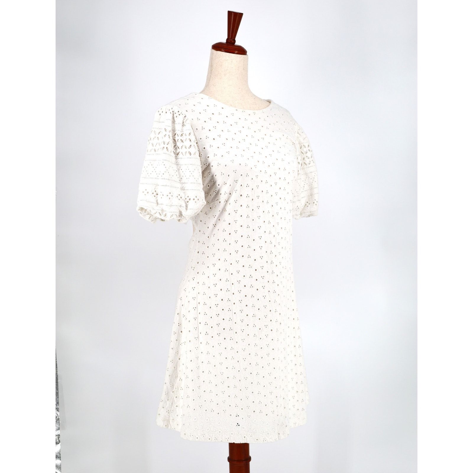 Free People Free People Women White Cut-Out A-line Mini Dress Size S Size S / US 4 / IT 40 - 4 Thumbnail