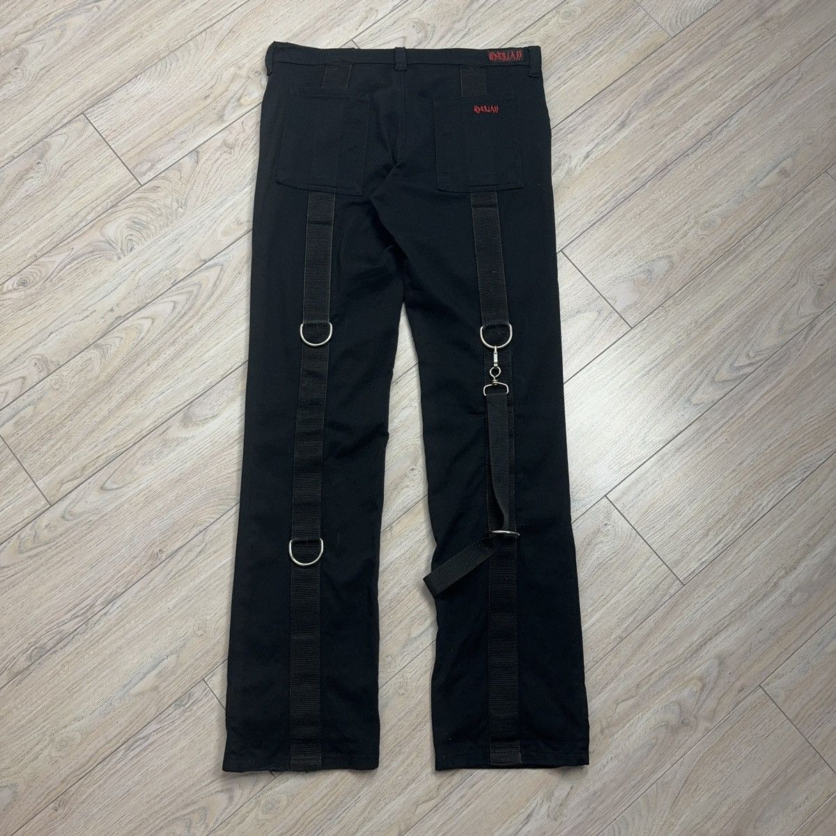Japanese Brand Crazy Aderlass Bondage Cyber Punk GOA Multiple Belts Jeans Size US 32 / EU 48 - 12 Thumbnail