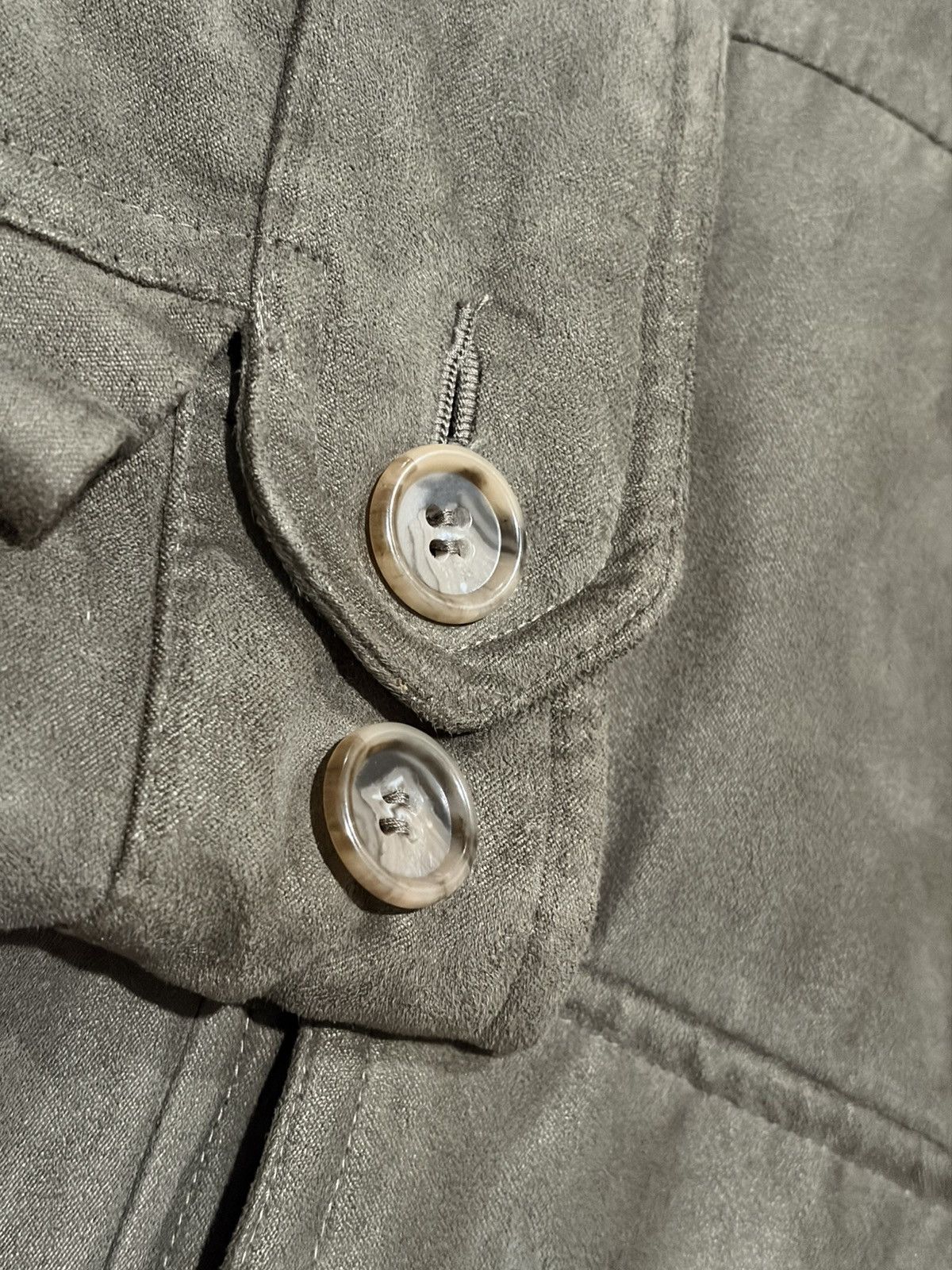 Vintage Vintage Brown Faux Suede Field Jacket Size L Size US L / EU 52-54 / 3 - 3 Thumbnail