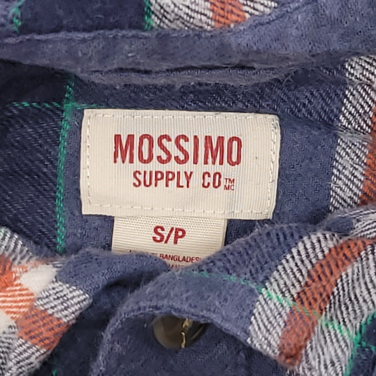 Mossimo Mossimo Madras Flannel Button Up Shirt Mens Size Small Blue Size US S / EU 44-46 / 1 - 3 Thumbnail
