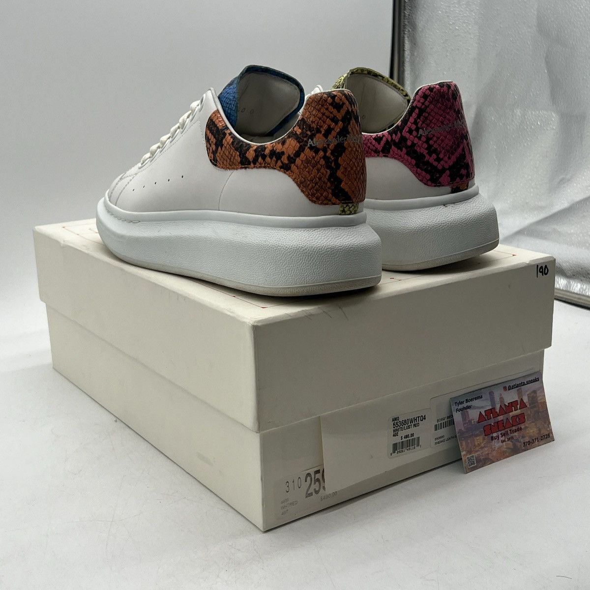 Alexander McQueen Alexander mcqueen multi color Snake Leather Size US 9.5 / EU 42-43 - 4 Thumbnail