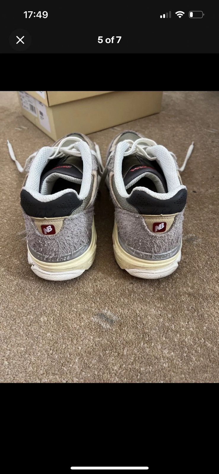 New Balance New Balance 990v3 Trainers Grey Teddy Santos UK 9.5 Size US 9.5 / EU 42-43 - 5 Thumbnail