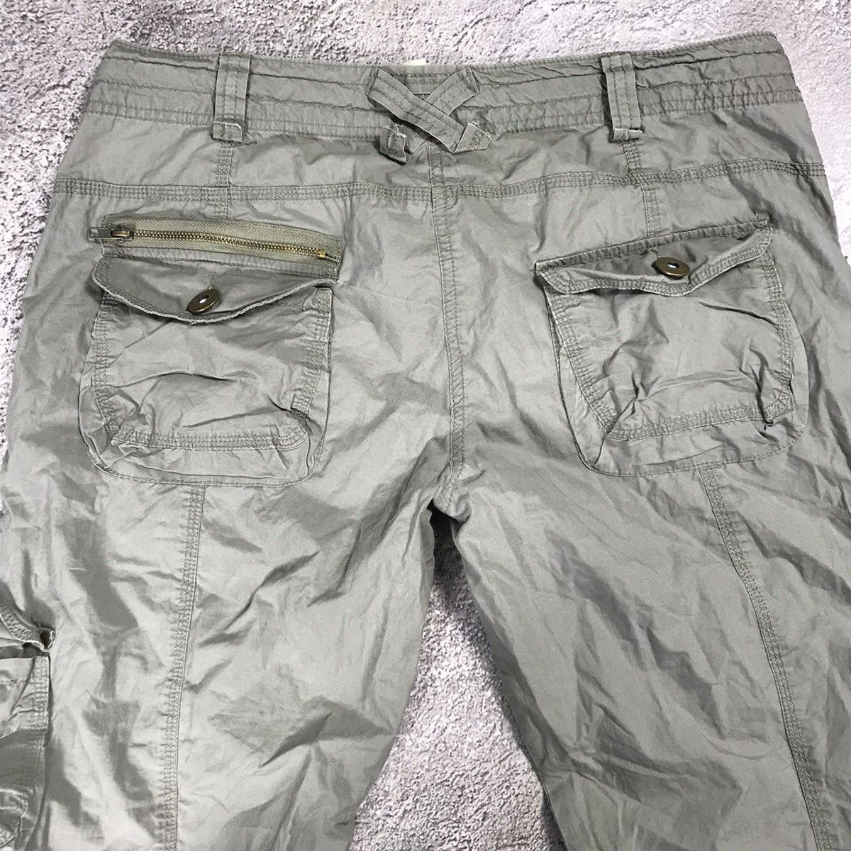 Vintage Vintage 90s Baggy Cargo Pants Parachute Streetwear Grunge 30 Size 30" / US 8 / IT 44 - 7 Thumbnail