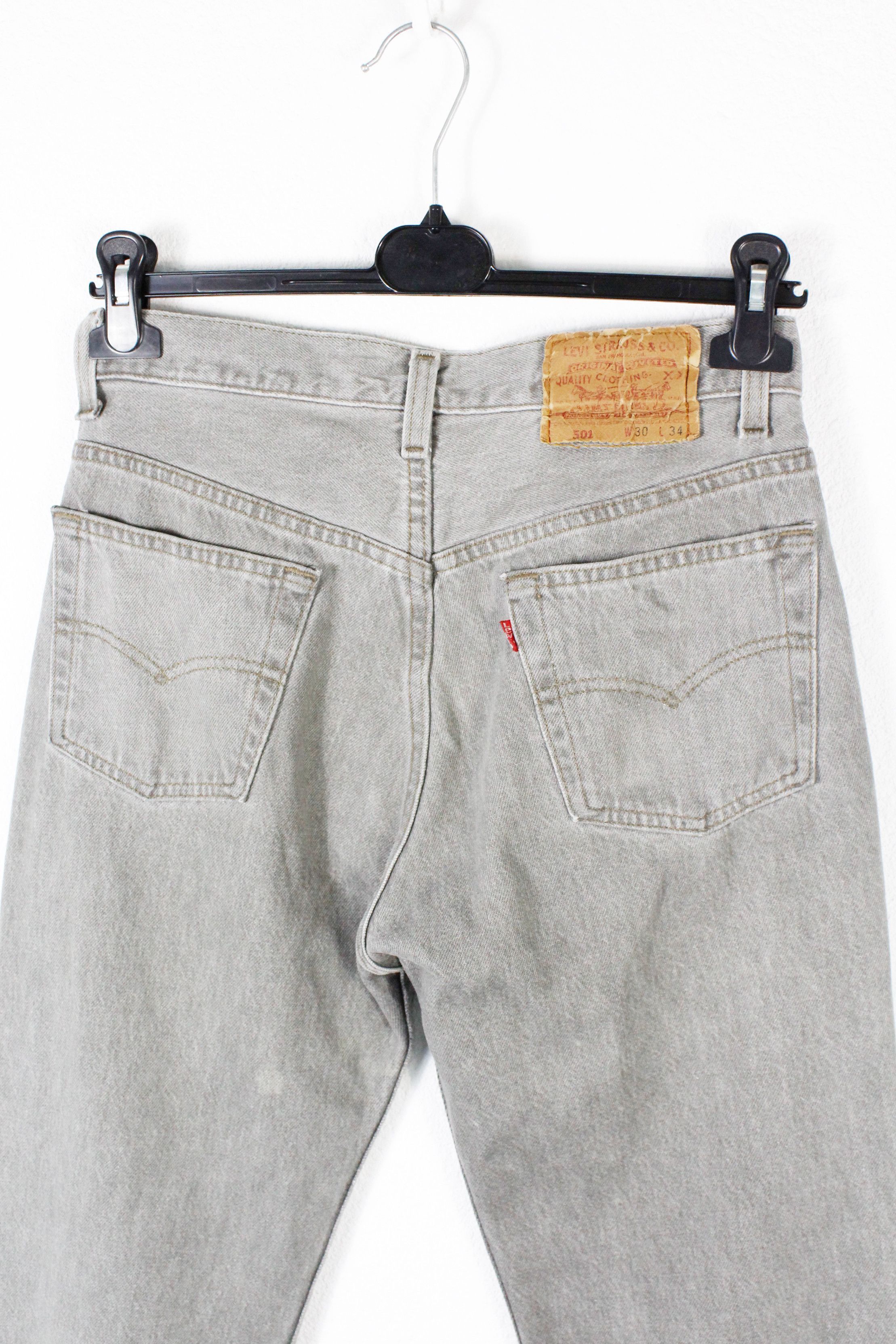 Levi's × Levi's Vintage Clothing × Vintage Vintage Levis 501 Gray Denim Jeans Pants Made in USA Size US 30 / EU 46 - 6 Thumbnail