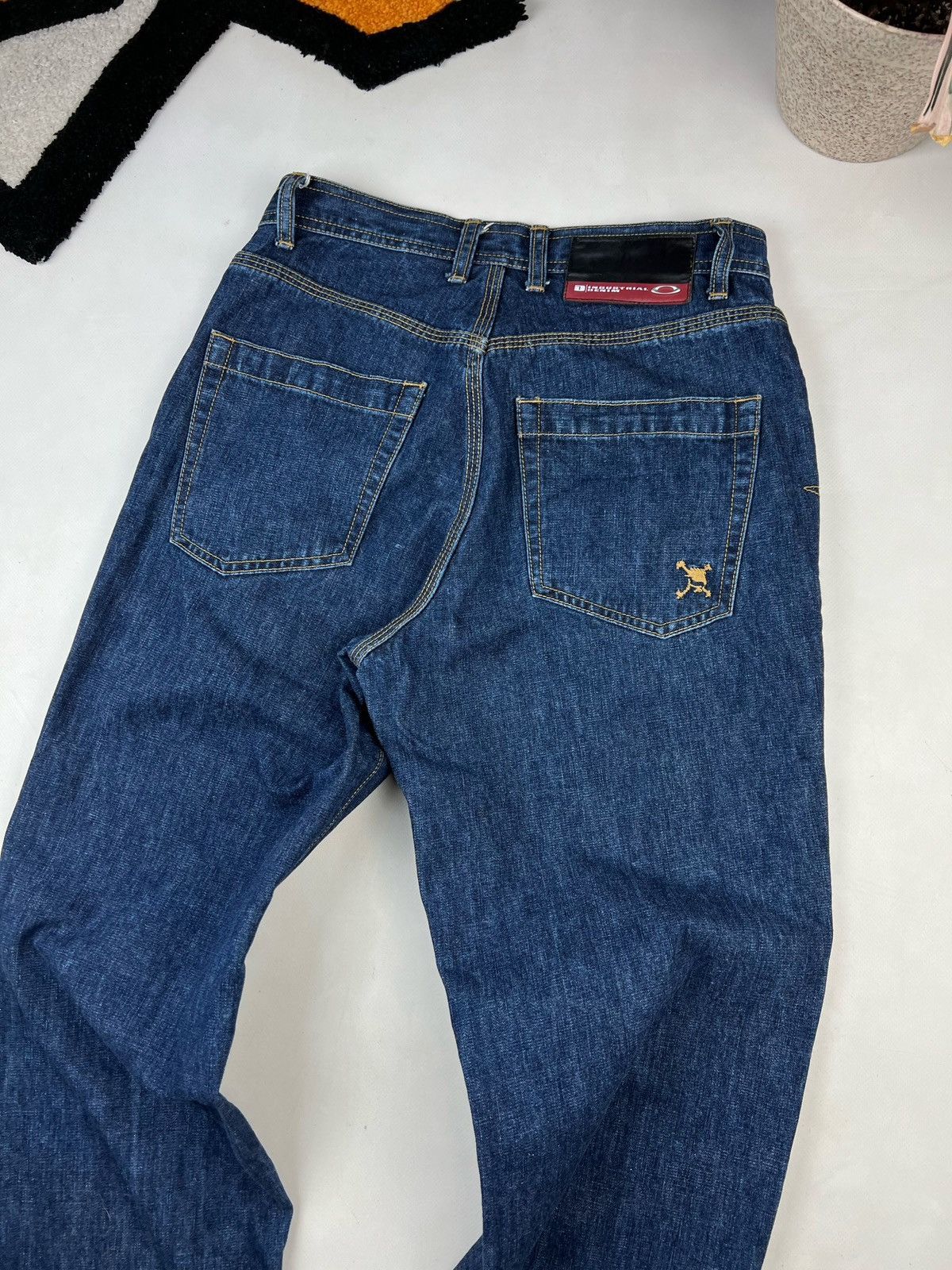 Oakley × Vintage Vintage Oakley industrial denim jeans 00s rare skull logo Size US 28 / EU 44 - 12 Thumbnail