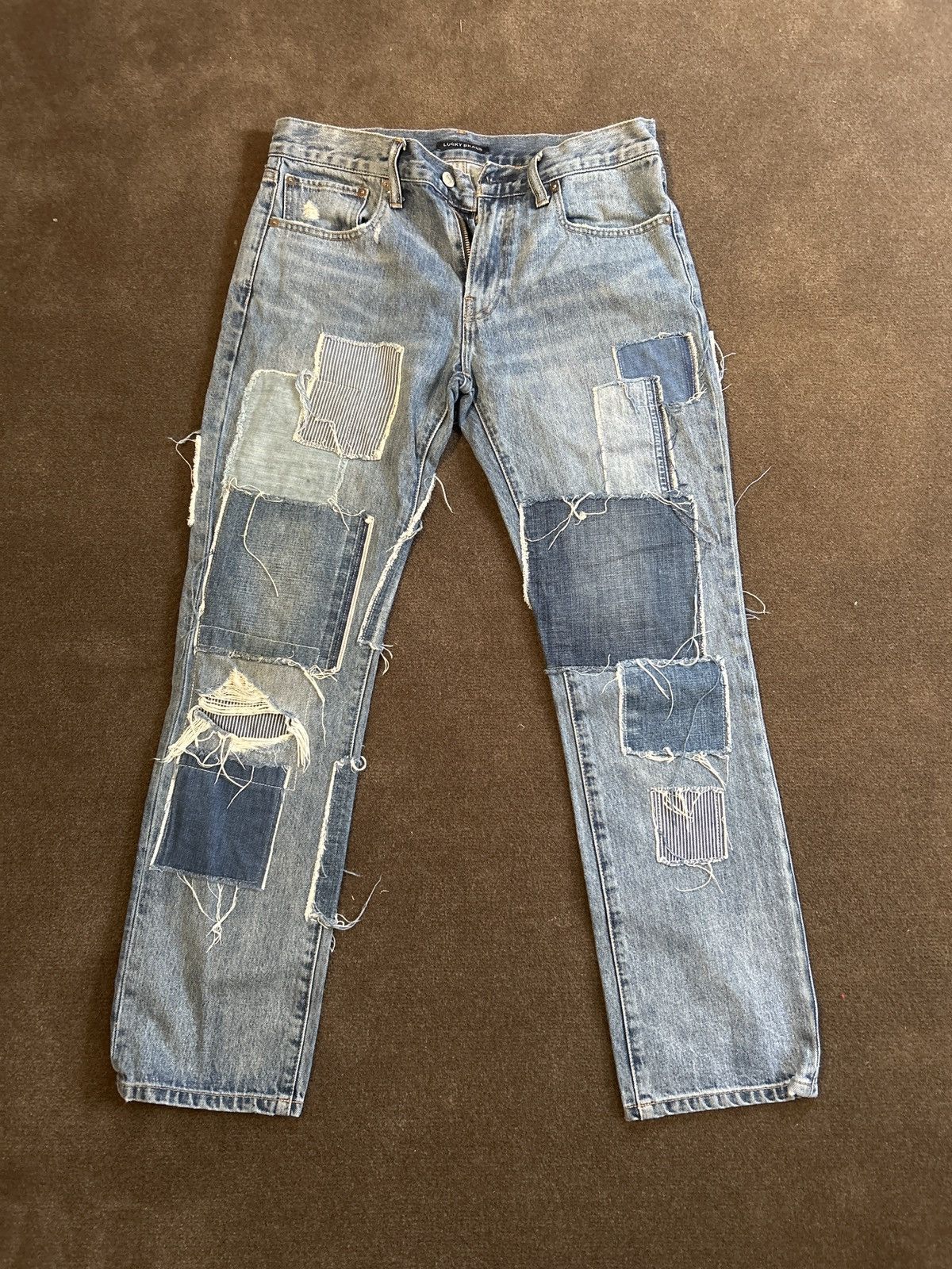 Lucky Brand Lucky Brand x GQ patchwork jeans Size US 31 - 1 Thumbnail