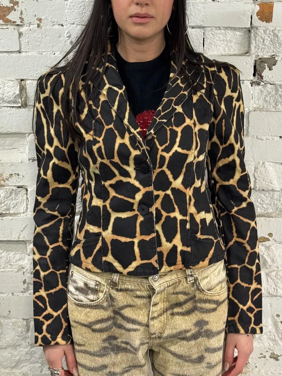 Roberto Cavalli FW2000 Roberto Cavalli Vulcano Seisma Black Blazer Jacket Size S / US 4 / IT 40 - 2 Thumbnail