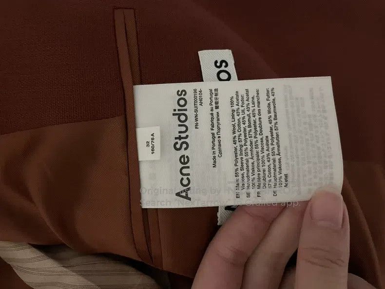 Acne Studios Acne Studios Caramel Red Brown Blazer, oversize fit Size 4XL / US 24-26 - 4 Thumbnail