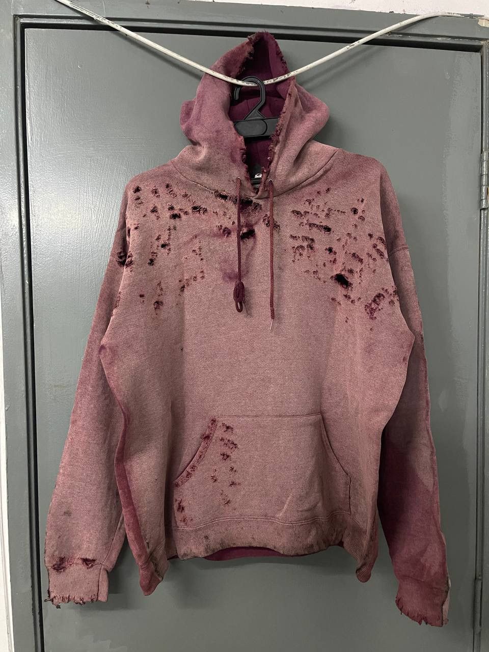THRASHED SUN FADED SKATER BOY HOODIE
