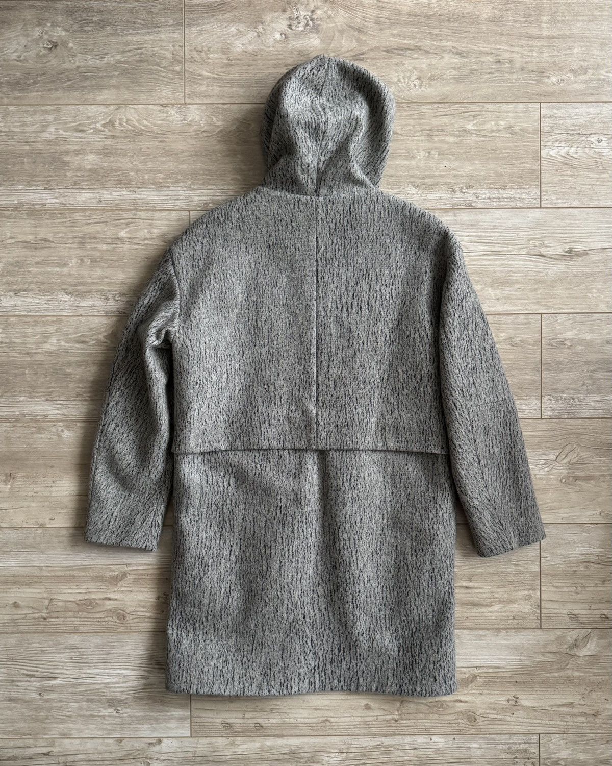 Norse Projects Norse Projects Signet Felt Hooded Coat – Grey Wool Size XS / US 0-2 / IT 36-38 - 6 Thumbnail