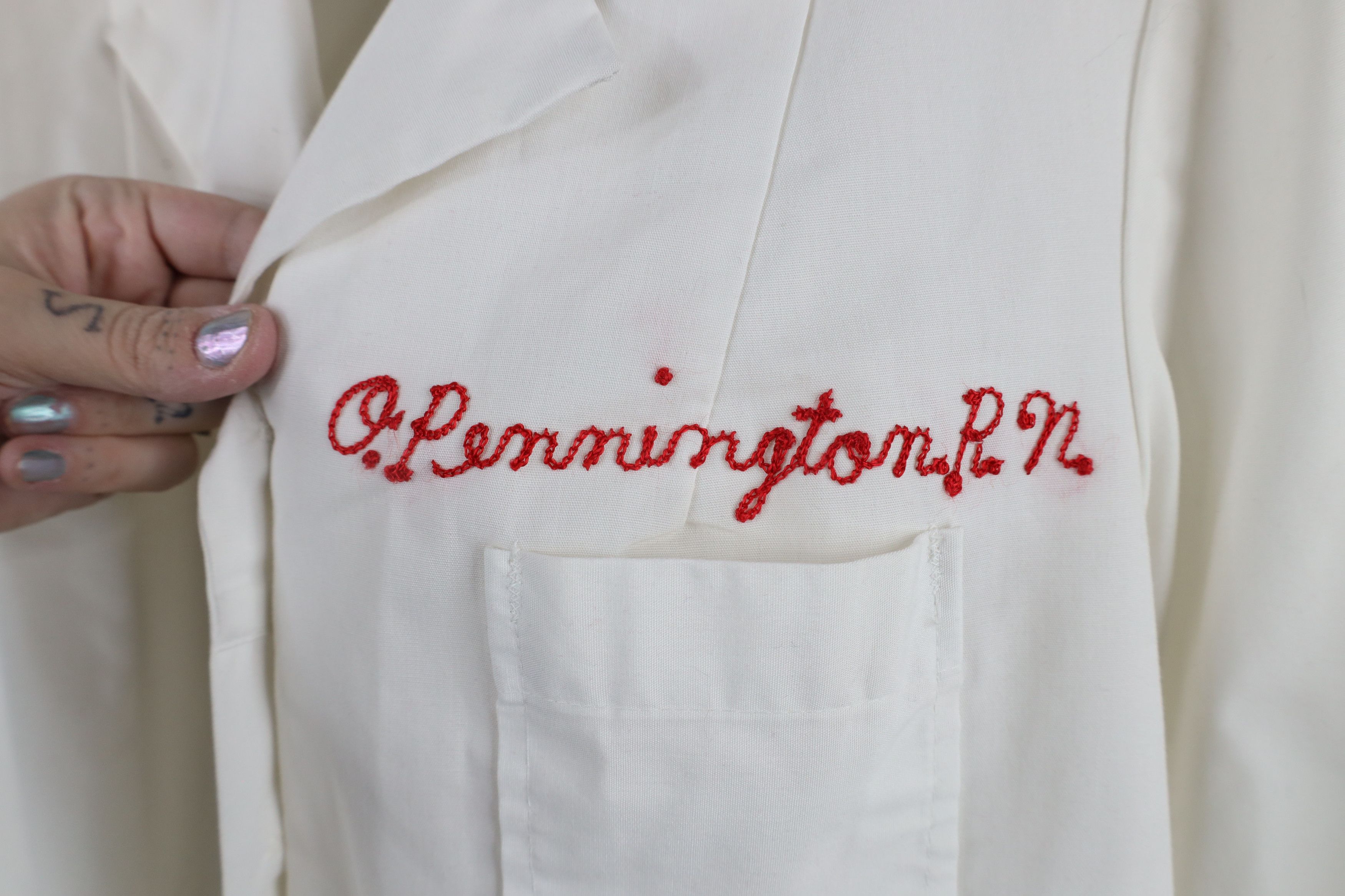 Vintage Vintage 50s 60s Stitch Registered Nurse Uniform Jacket USA Size M / US 6-8 / IT 42-44 - 5 Thumbnail