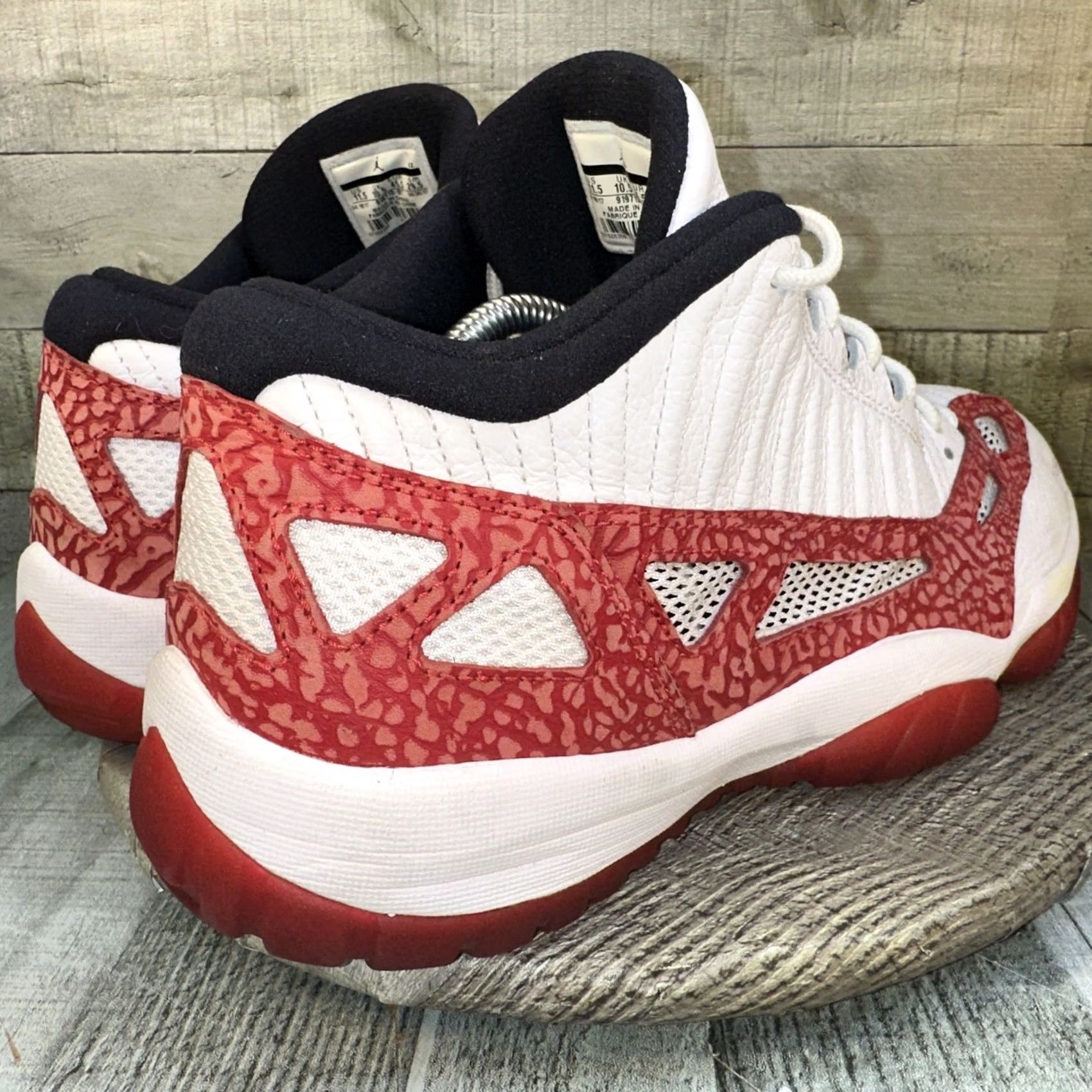 Nike Nike Air Jordan 11 Low Retro IE Gym Red White 919712-101 Mens Sneaker 11.5 Low Top Leather Comfort Retro Colorful Basketball 2017 Size US 12 / EU 45 - 7 Thumbnail