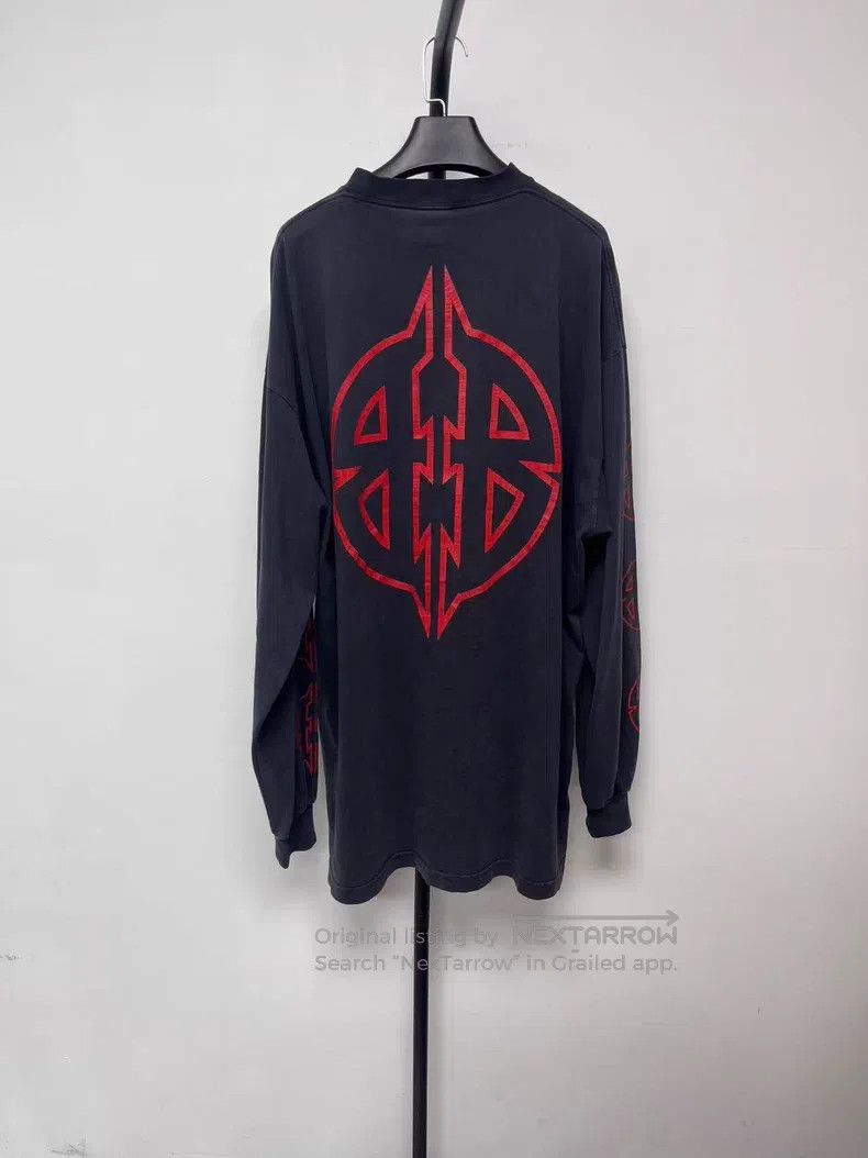 Balenciaga Balenciaga Letter Printed Crew Neck Long Sleeve Sweatshirt Size US M / EU 48-50 / 2 - 2 Thumbnail