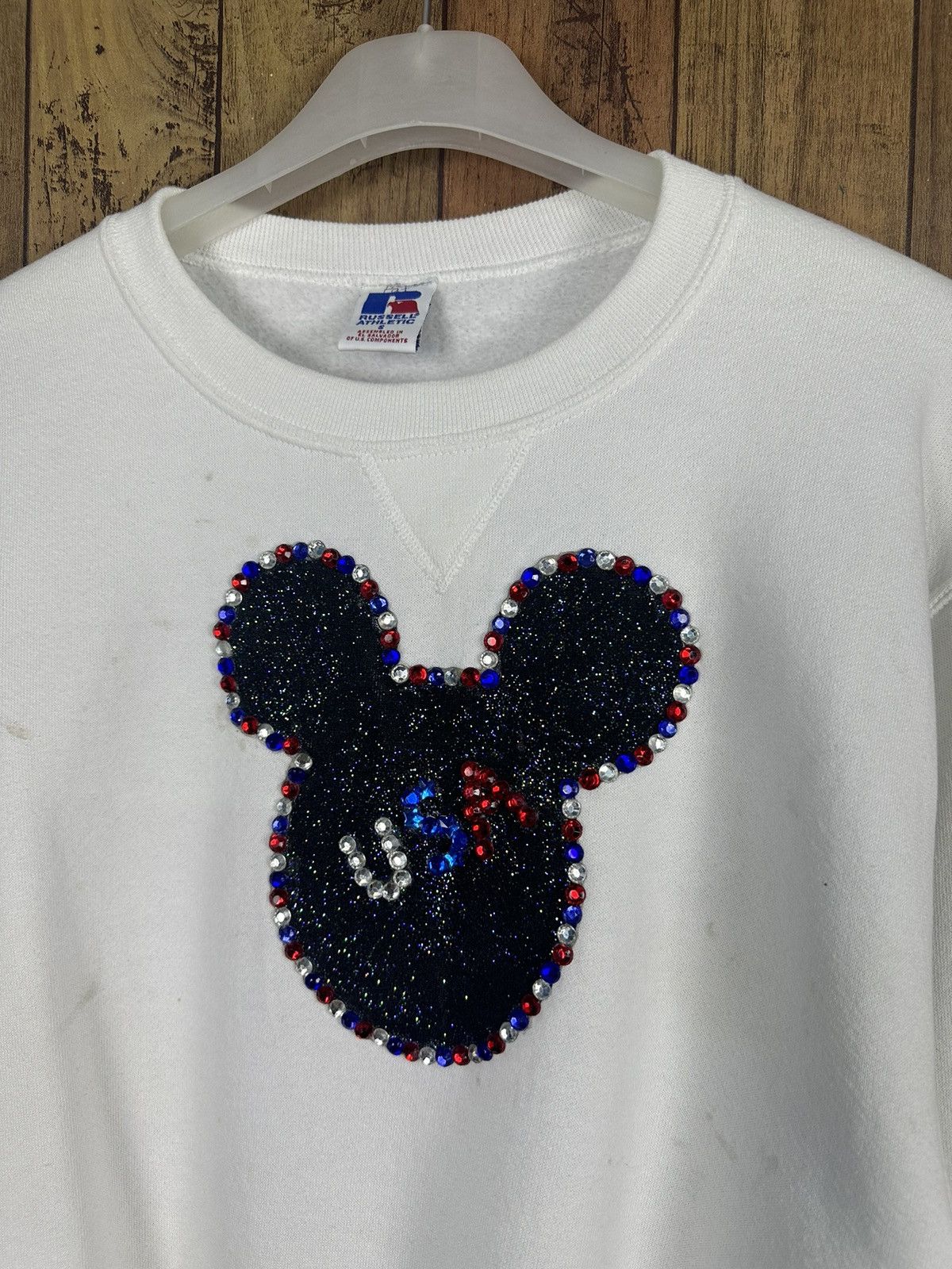 Russell Athletic Vintage Russel Mickey Usa Crewneck Sweatshirt A305 Size US S / EU 44-46 / 1 - 2 Thumbnail