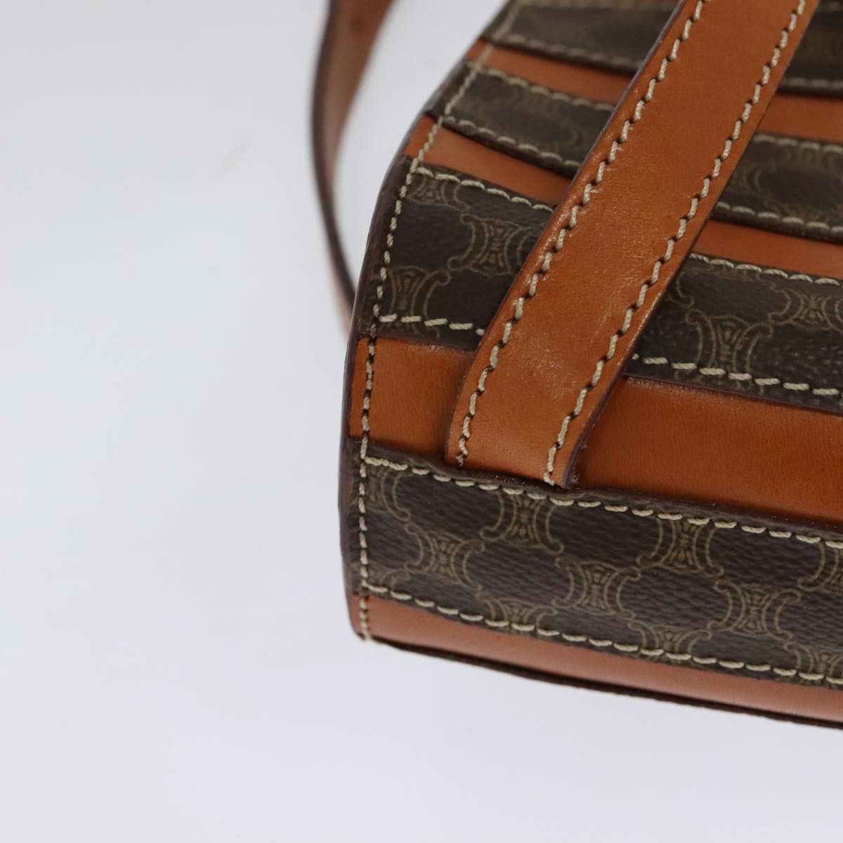 Celine CELINE Macadam Canvas Backpack Pvc Leather Brown Size ONE SIZE - 12 Thumbnail
