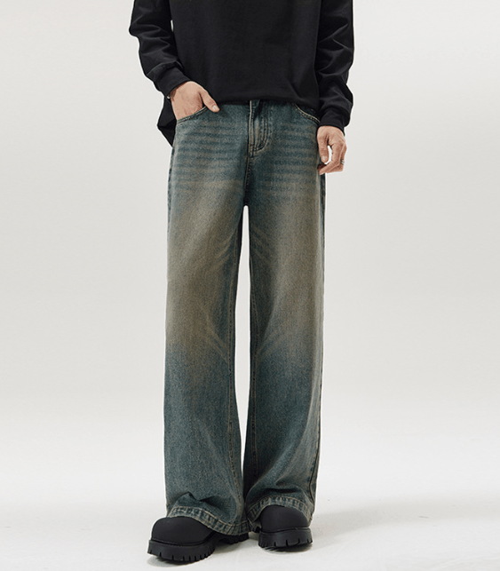Japanese Brand × Jean American loose oversize wide-leg straight baggy jeans Size US 32 / EU 48 - 1 Thumbnail