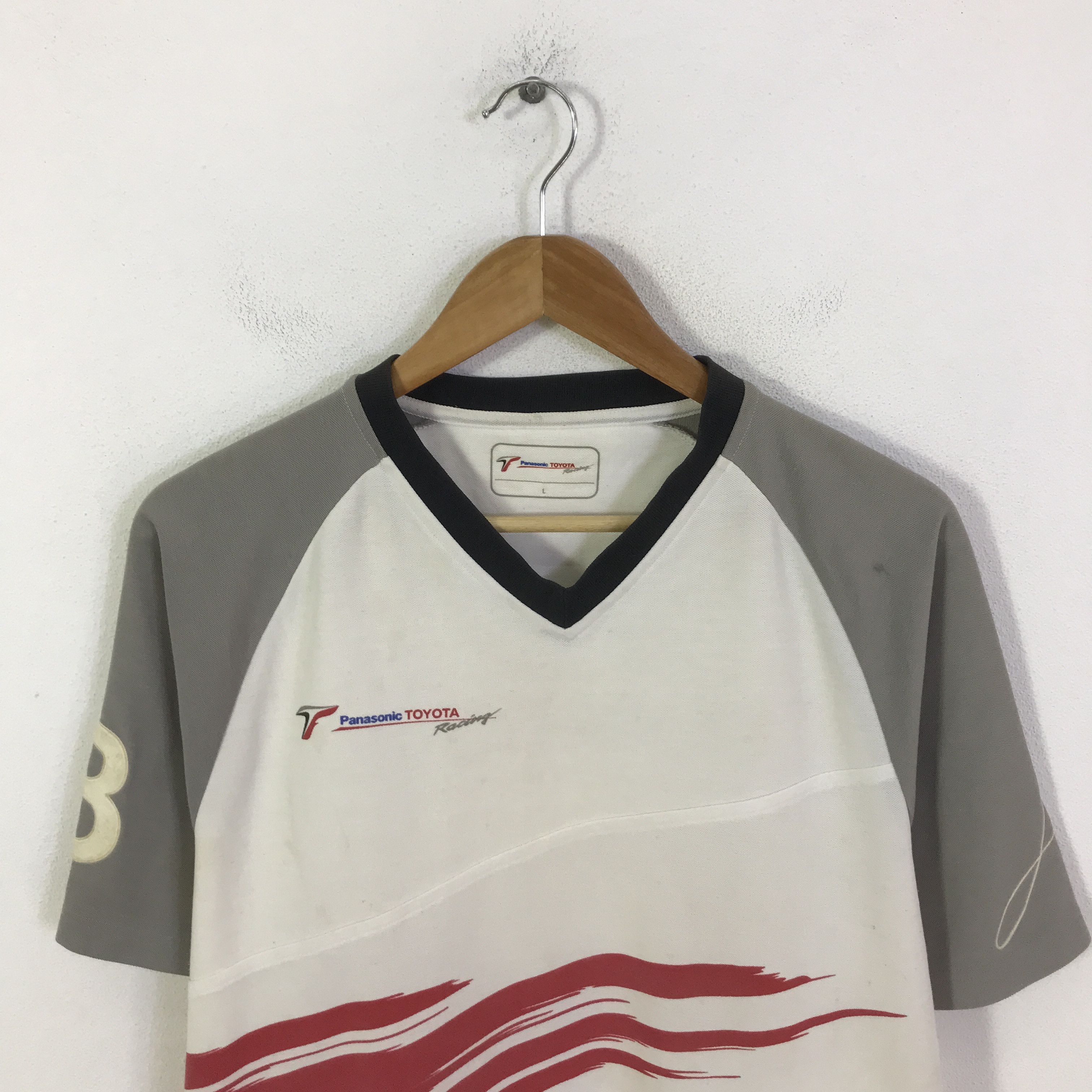 Japanese Brand panasonic x toyota racing t-shirt K117B5 Size US L / EU 52-54 / 3 - 2 Thumbnail