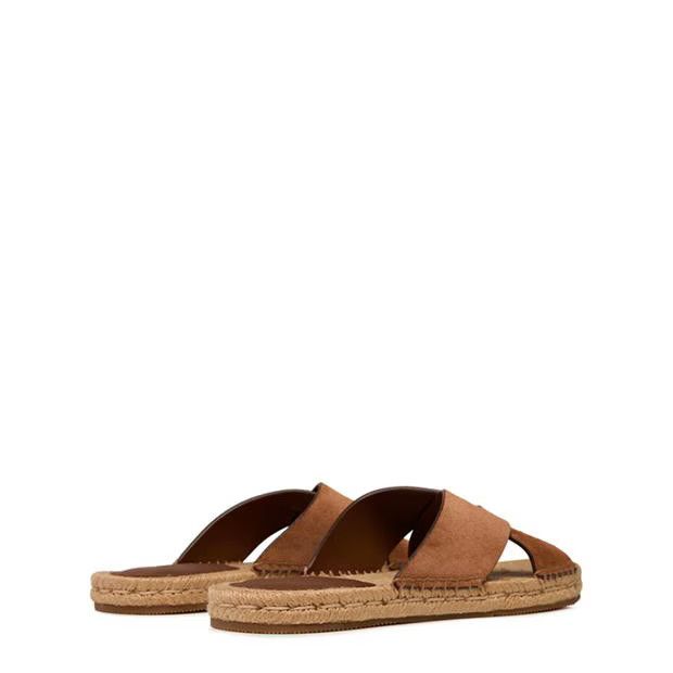 Z Zegna o1g2r1mq0824 Slides in Brown Size US 12 / EU 45 - 4 Thumbnail