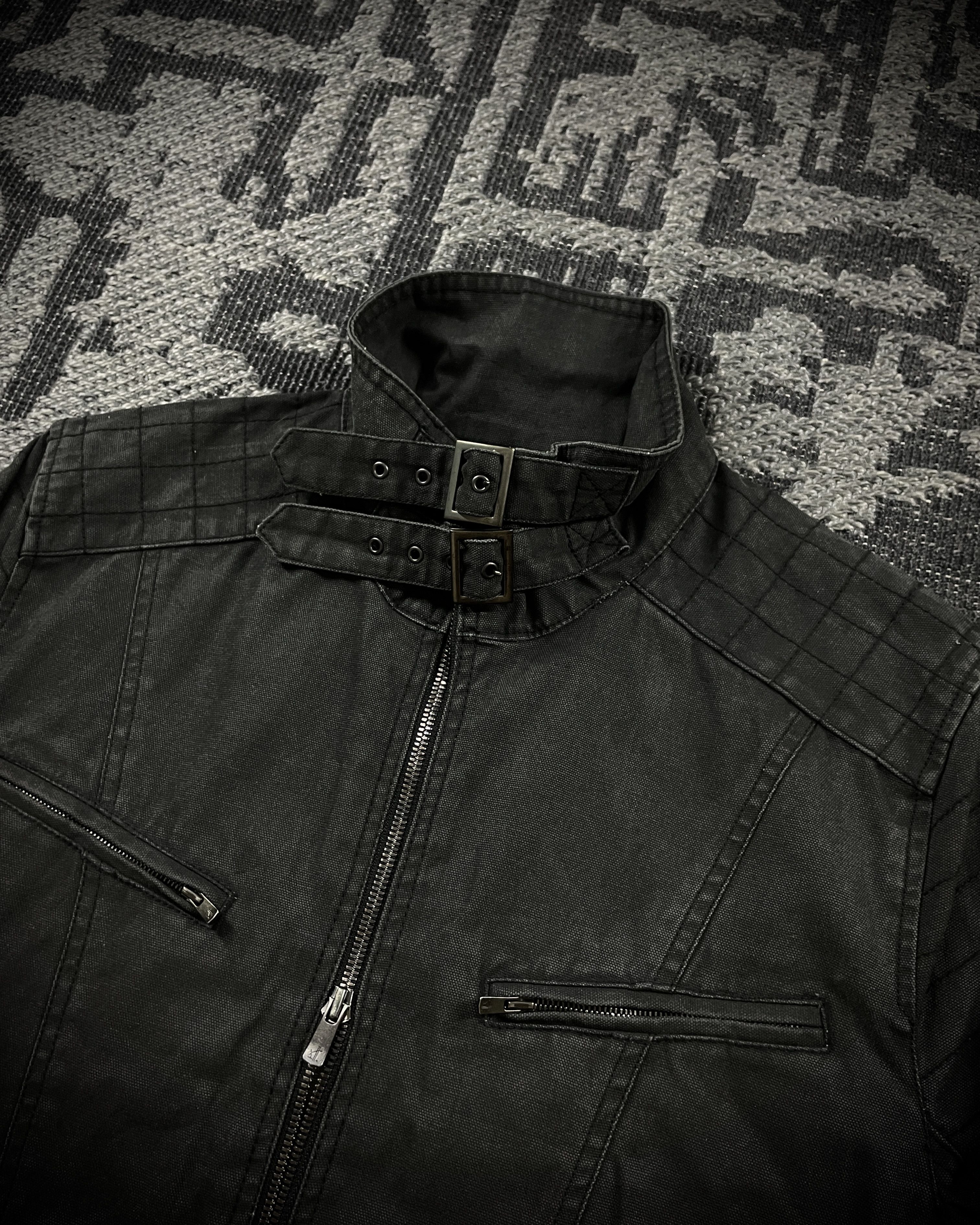 Schlussel Schlüssel Back Lace Up Rider Faded Canvas Jacket Size US L / EU 52-54 / 3 - 6 Thumbnail