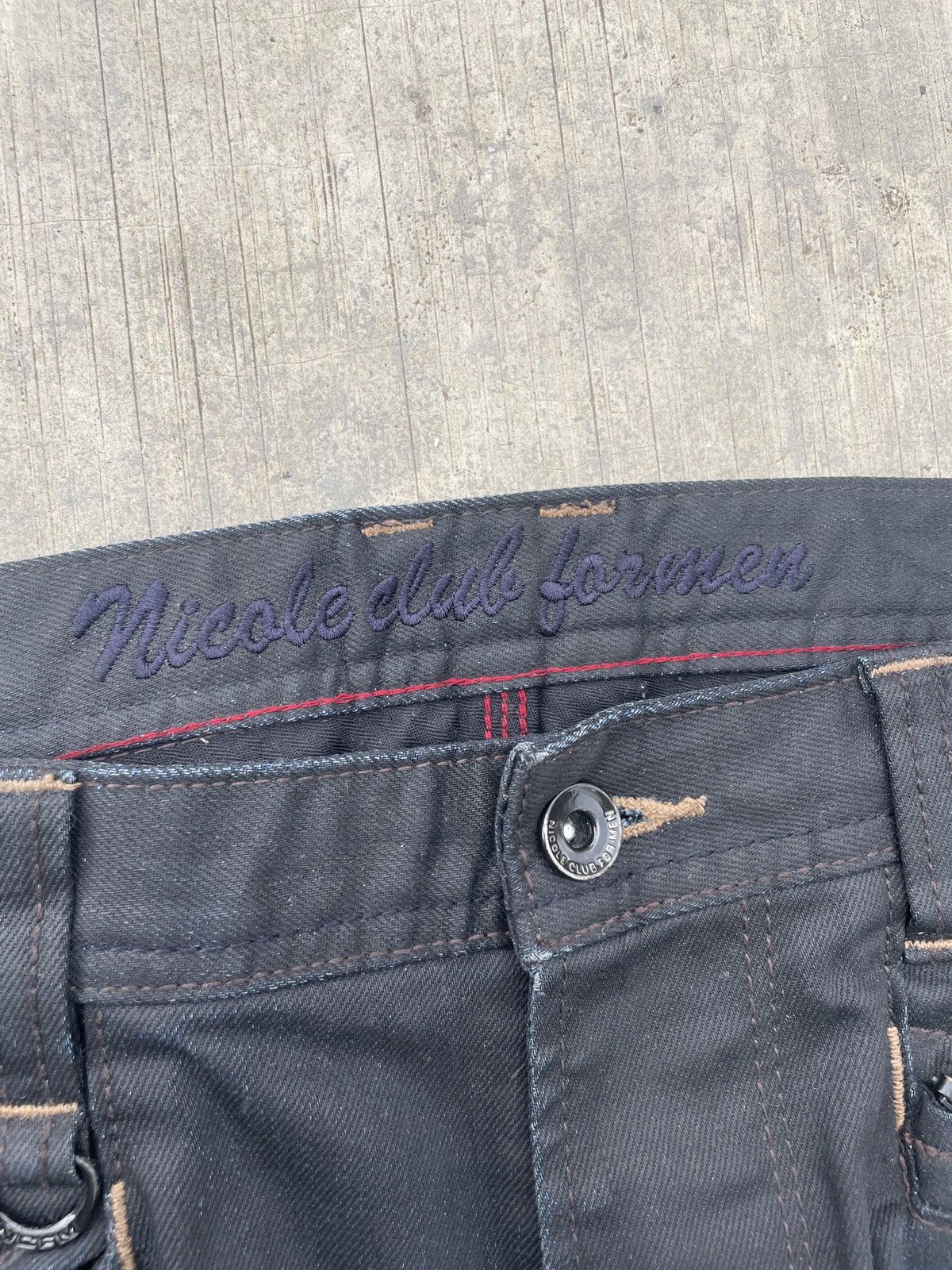 Japanese Brand 💥RARE💥2000s JAPANESE BRAND NICOLE CLUB FOR MEN COATED FLARE Size US 31 - 3 Thumbnail