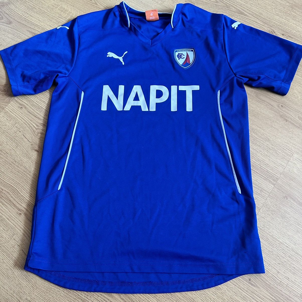 Puma × Vintage Puma Chesterfield 2014/2015 Home Soccer Jersey T-Shirt Size US M / EU 48-50 / 2 - 1 Thumbnail