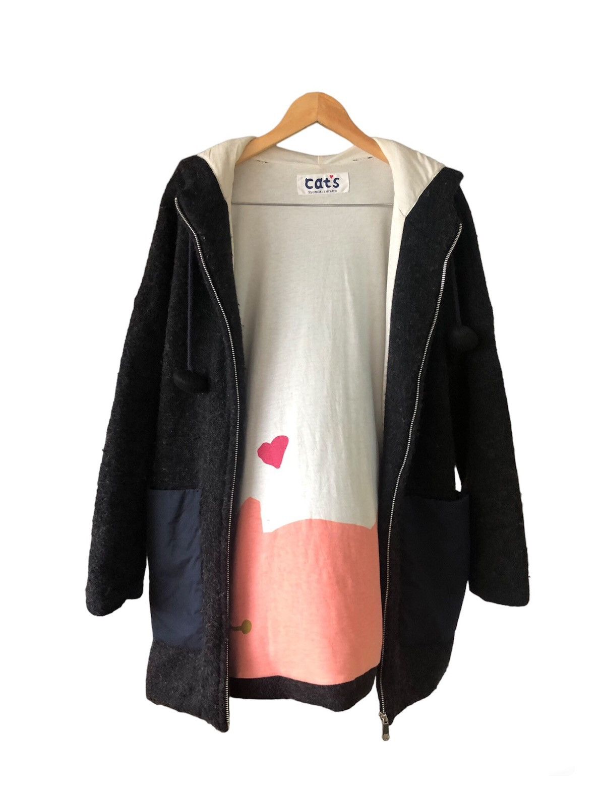 Tsumori Chisato Cats Tumori Chisato by Issey Miyake Hairy Wool Long Jacket Size L / US 10 / IT 46 - 1 Thumbnail