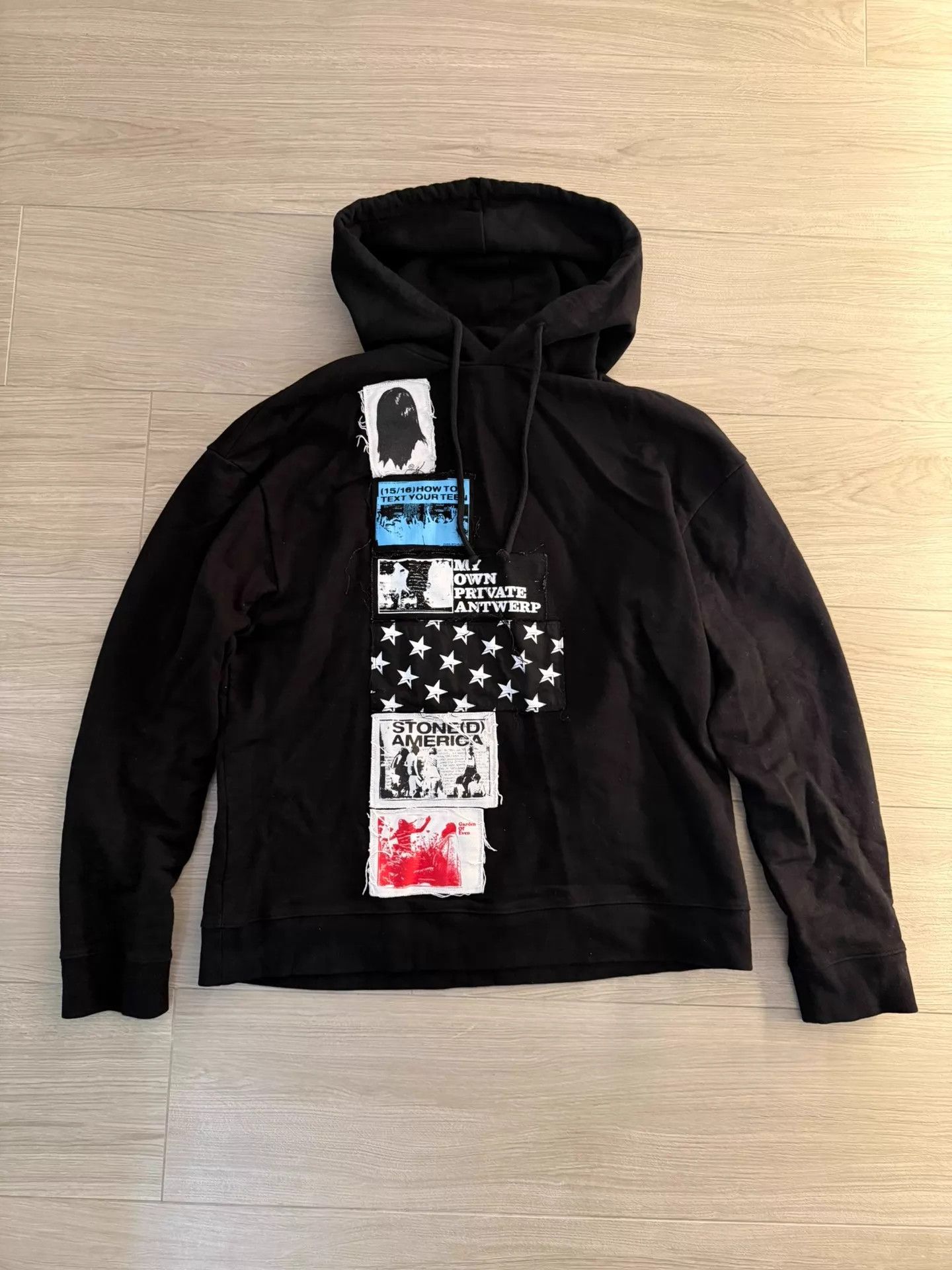 Raf Simons Raf Simons SS20 Patch Hoodie XS (Oversized) Size US XS / EU 42 / 0 - 1 Thumbnail