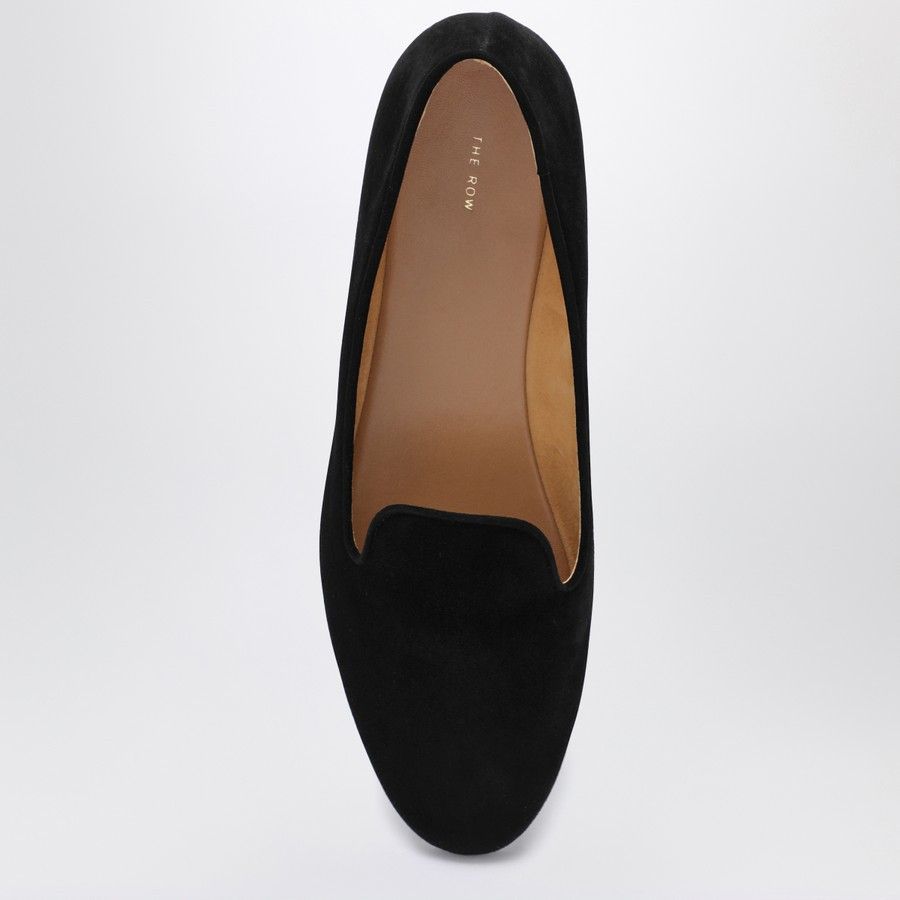 The Row o1d2blof1024 Lippi Suede Loafers in Black Size US 8 / IT 38 - 3 Thumbnail