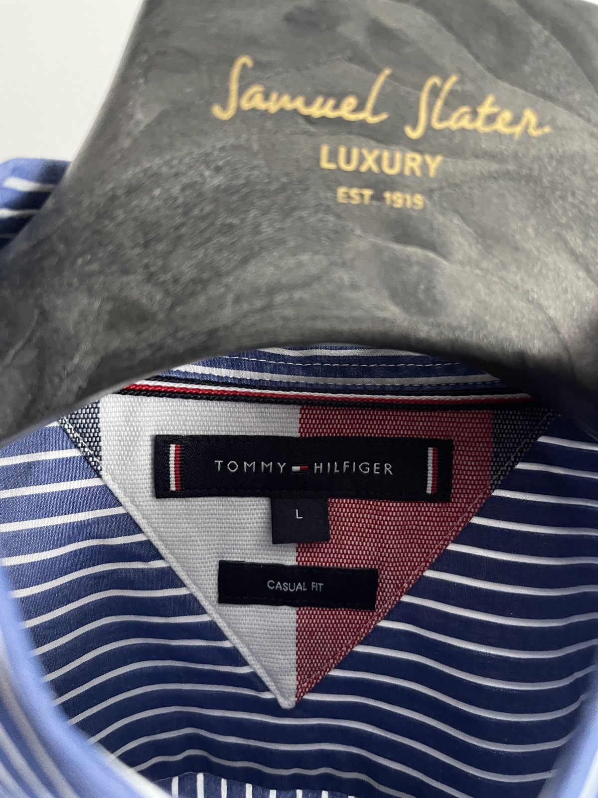 Tommy Hilfiger Tommy Hilfiger Stripe Button-Down Shirt L-XL Size US L / EU 52-54 / 3 - 5 Thumbnail