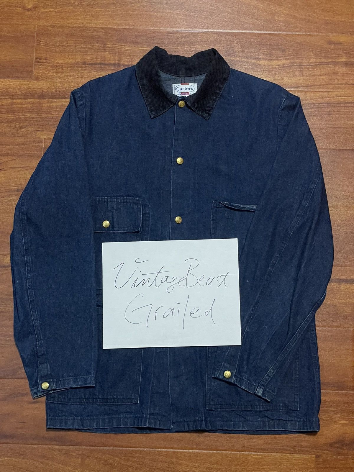 Carter's × Levi's Vintage Clothing × Wrangler 1960s Vintage Carters Denim Chore Jacket RRL Real Mccoys Size US L / EU 52-54 / 3 - 3 Thumbnail