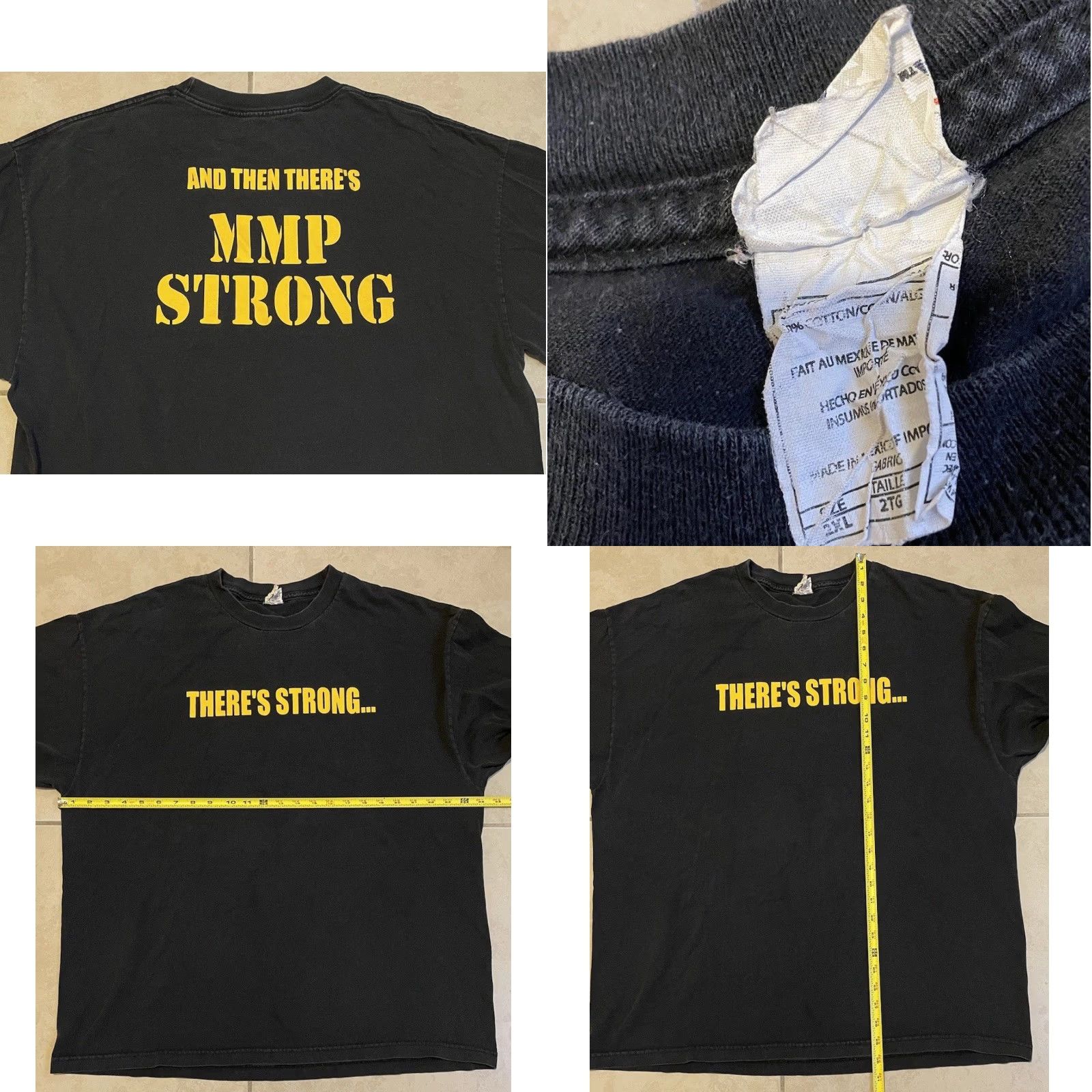 Vintage VINTAGE MMP Guns Faded Shirt 2XL Black Army Biker Grunge 90s Y2K Funny Saying Shirt Mens Size US XXL / EU 58 / 5 - 8 Thumbnail