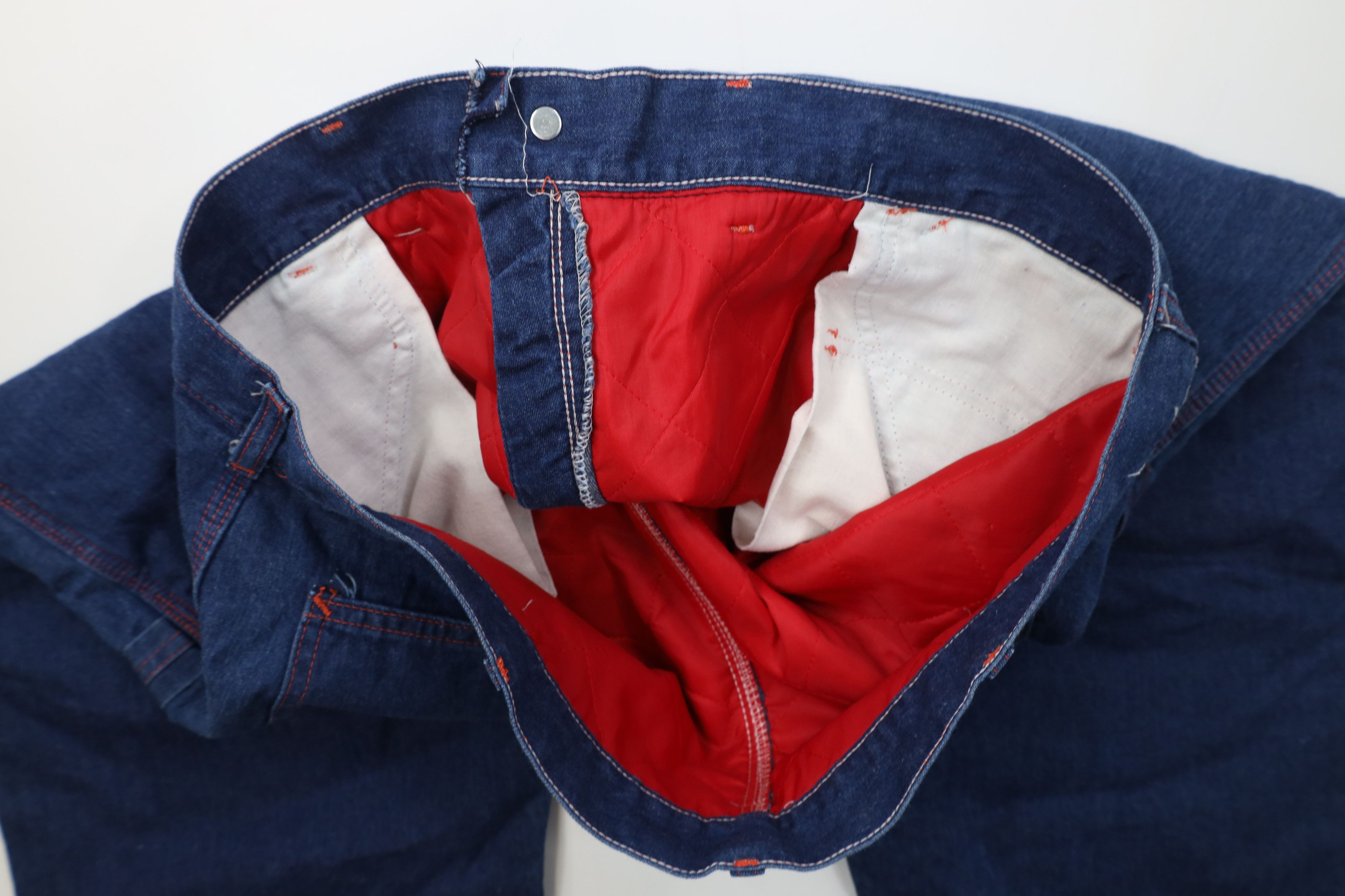 Vintage Vintage 70s Streetwear Insulated Wide Leg Dungaree Jeans US Size US 42 / EU 58 - 10 Thumbnail