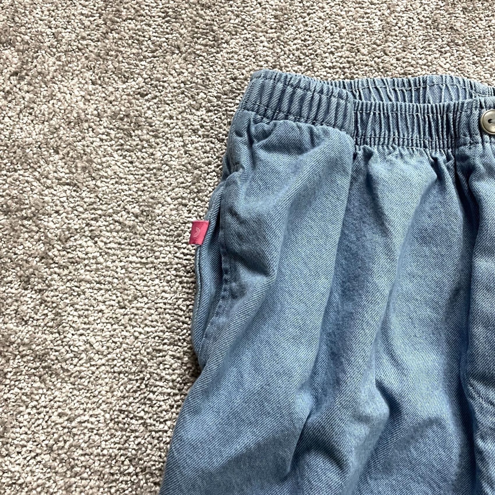 Vintage Woman Within Jeans Pants Womens Plus 16 Tall Blue Classic Fit Light Wash 30x33 Denim 100% Cotton Straight Zip Pocket/Comfort Elastic Size 30" / US 8 / IT 44 - 5 Thumbnail