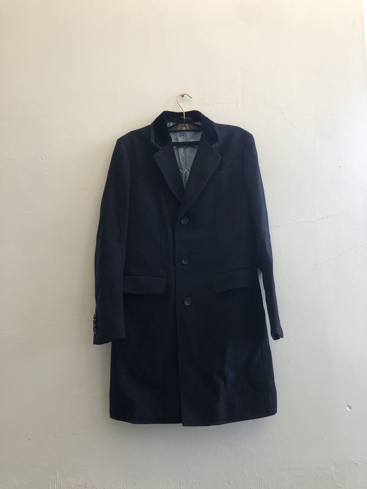 Gucci Gucci Gray All-Over Bee Embroidery Wool Overcoat 44R Size US S / EU 44-46 / 1 - 1 Thumbnail