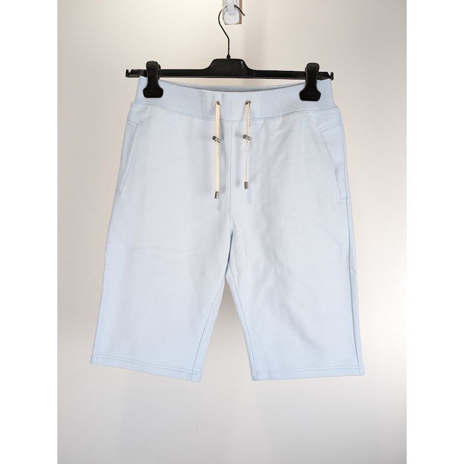 Balmain o1rshd1 B Logo Jogger Short in Baby Blue Size US 32 / EU 48 - 2 Thumbnail