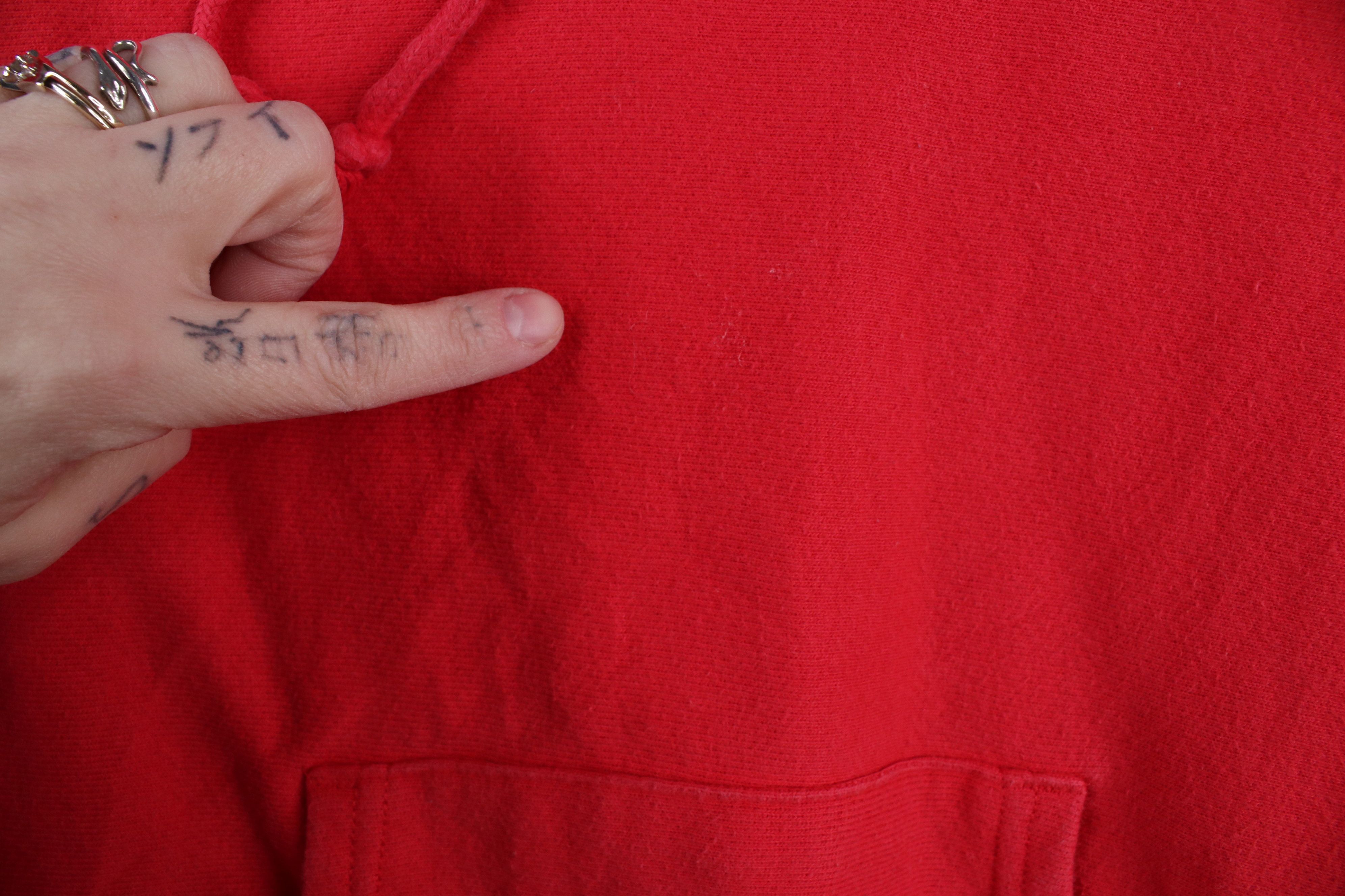 Champion × Vintage Vintage Y2K Champion Reverse Weave Hoodie Sweatshirt Red Size S / US 4 / IT 40 - 8 Thumbnail