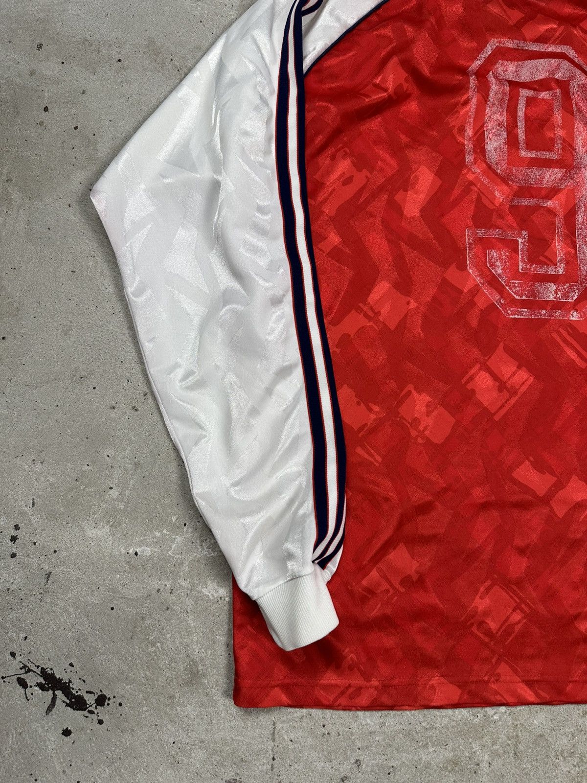 Adidas Vintage 90s Adidas Template Red Long Sleeve Jersey Blokecore Size US L / EU 52-54 / 3 - 11 Thumbnail
