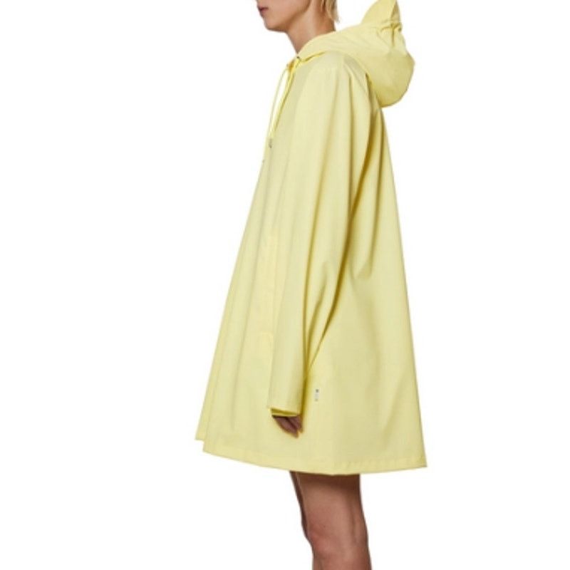 Rains Raincoat RAINS A-Line Womens Jacket Hood Straw Yellow XS Size XS / US 0-2 / IT 36-38 - 3 Thumbnail