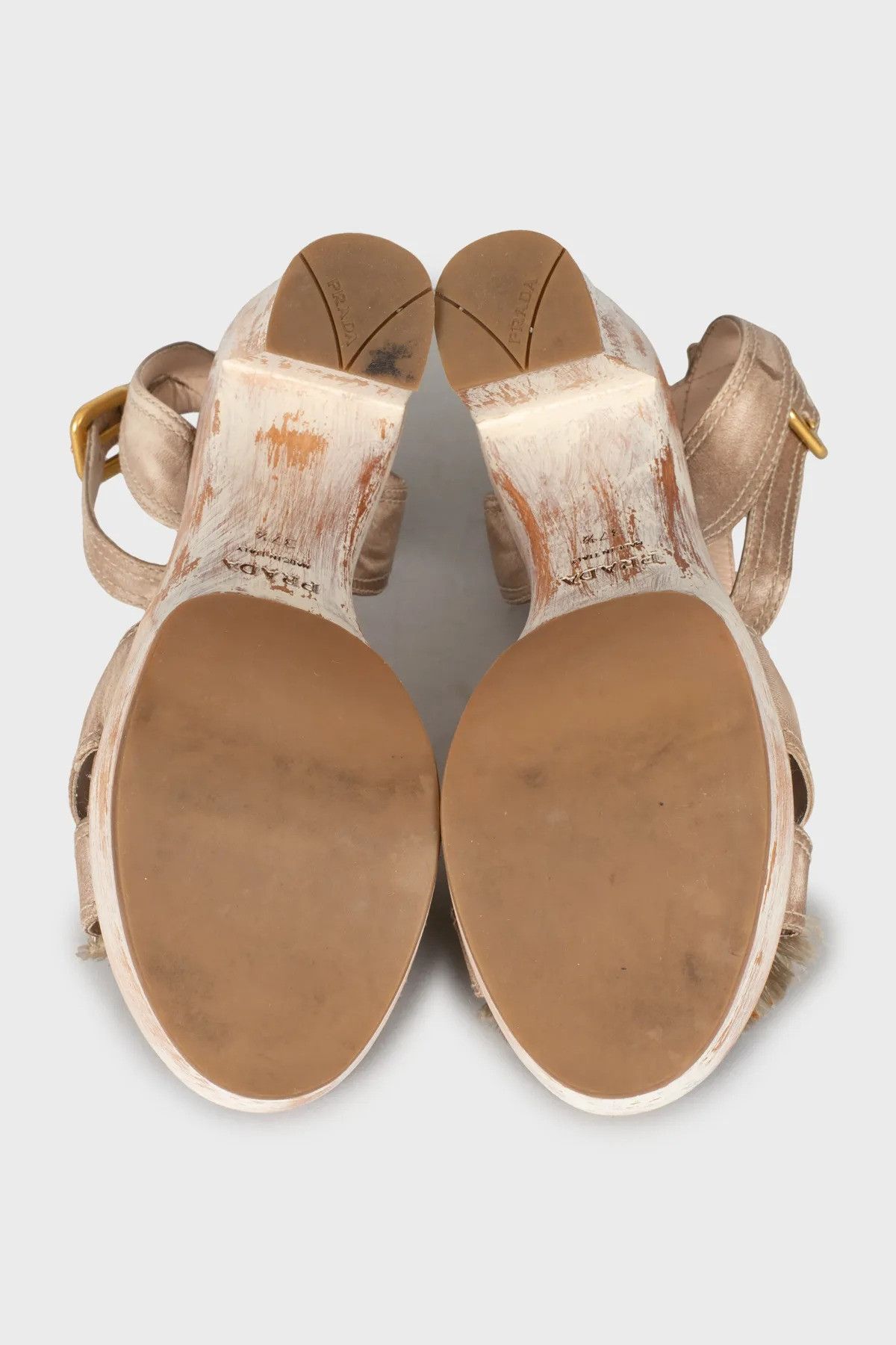 Prada Prada Leather sandal Size US 7.5 / IT 37.5 - 5 Thumbnail