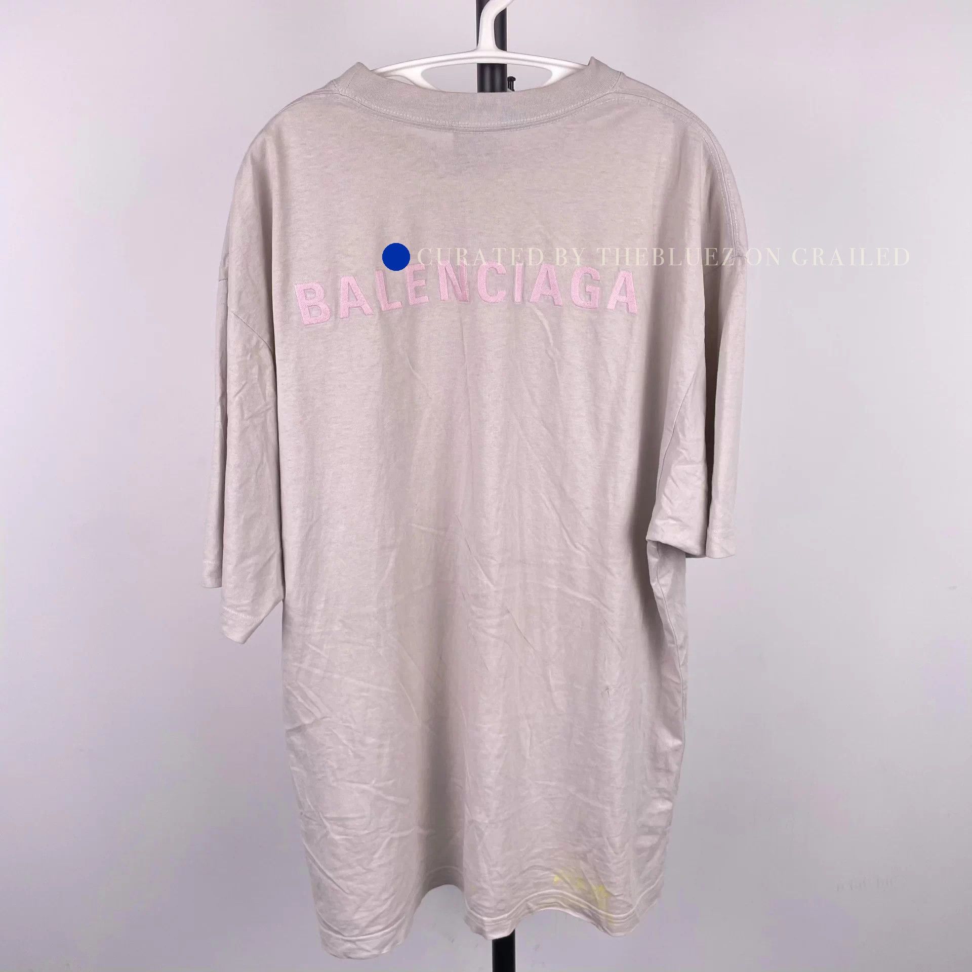 Balenciaga Gray Short Sleeve Oversized T-Shirt Size US S / EU 44-46 / 1 - 1 Thumbnail